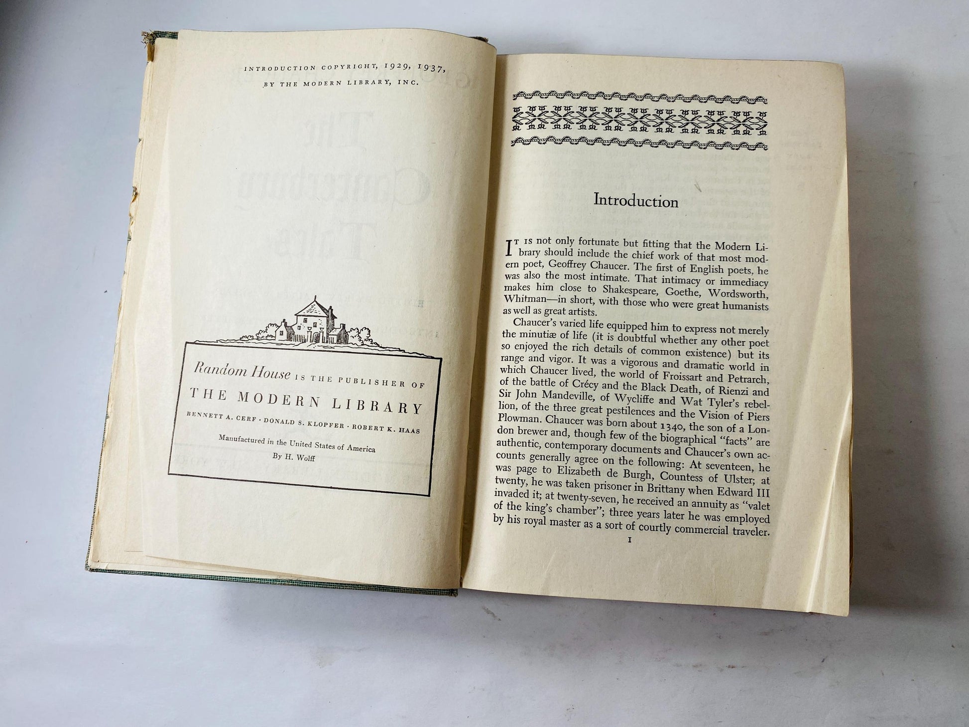 Canterbury Tales by Geoffrey Chaucer vintage book circa 1934 Beautiful brown book decor illustrated by Rockwell Kent