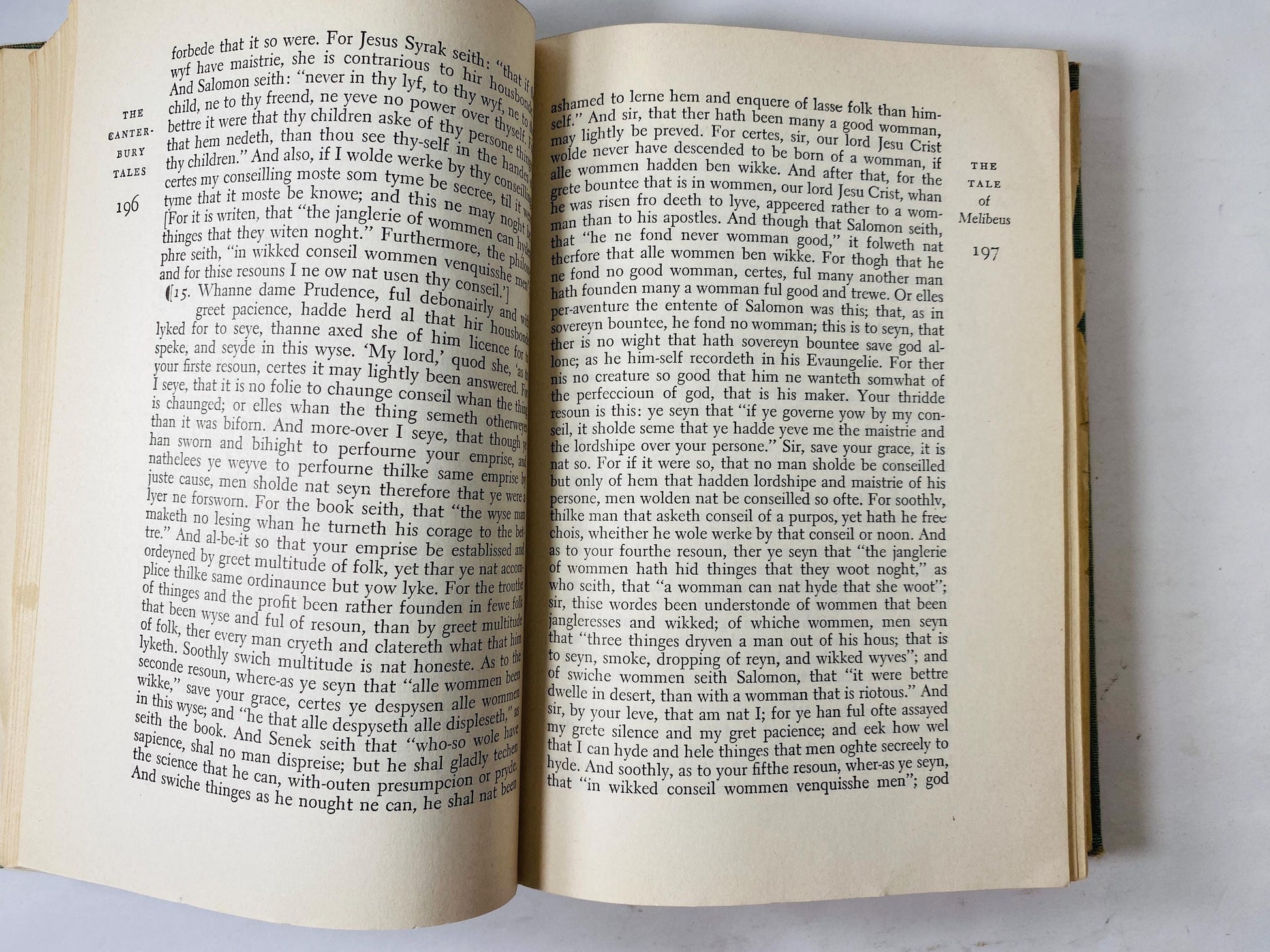 Canterbury Tales by Geoffrey Chaucer vintage book circa 1934 Beautiful brown book decor illustrated by Rockwell Kent