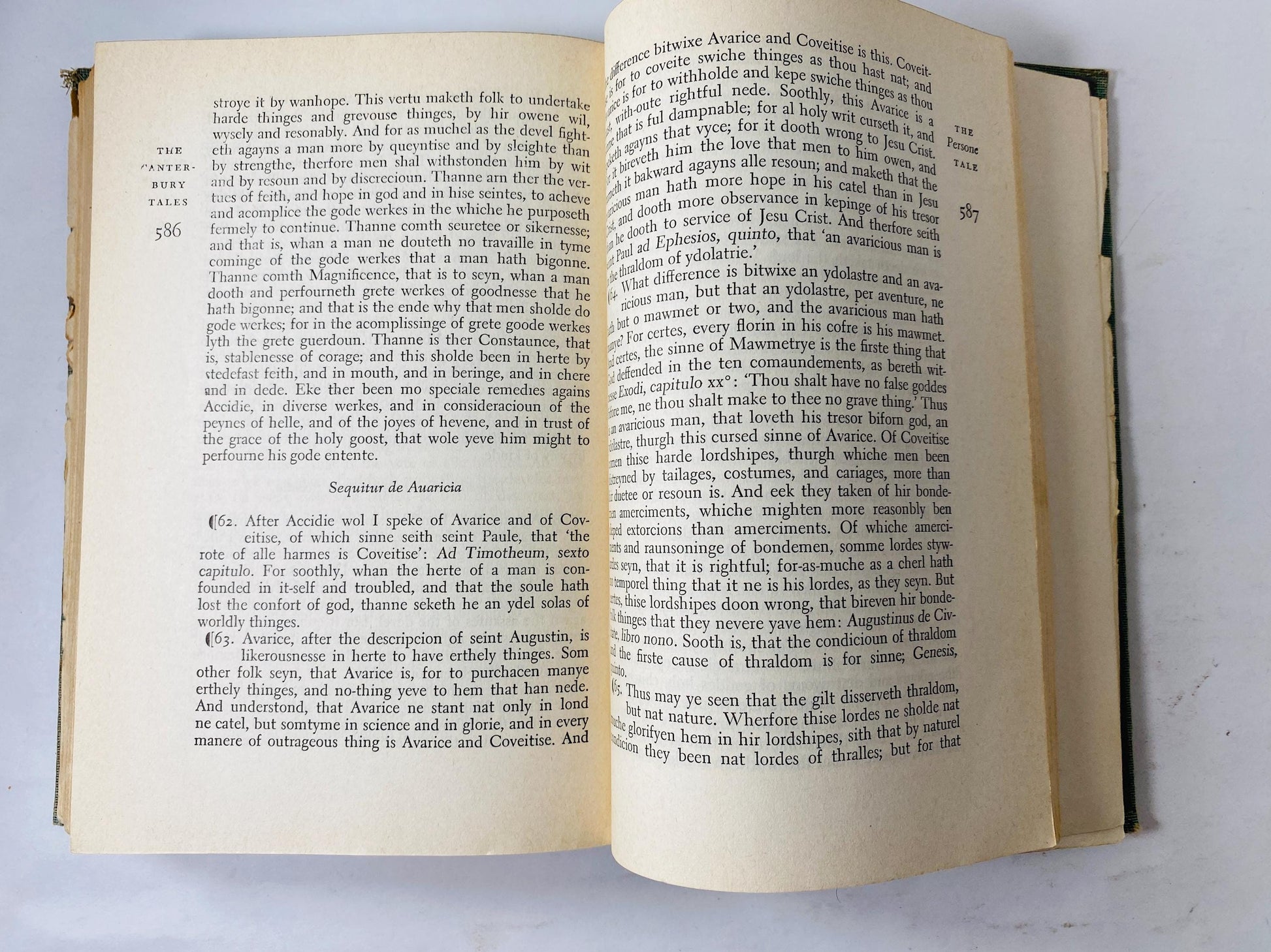 Canterbury Tales by Geoffrey Chaucer vintage Modern Library book circa 1934 stocking stuffer Christmas gift