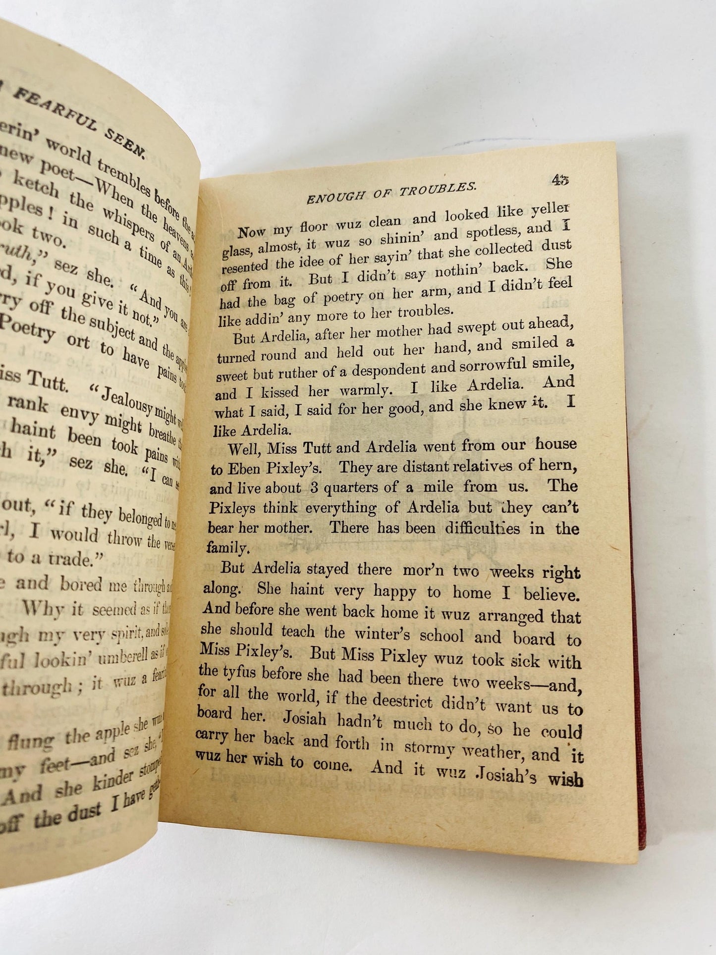 Samantha at Saratoga Flirting With Fashion Antique book circa 1887 by Marietta Holley about dangers of trying to conform to societal norms