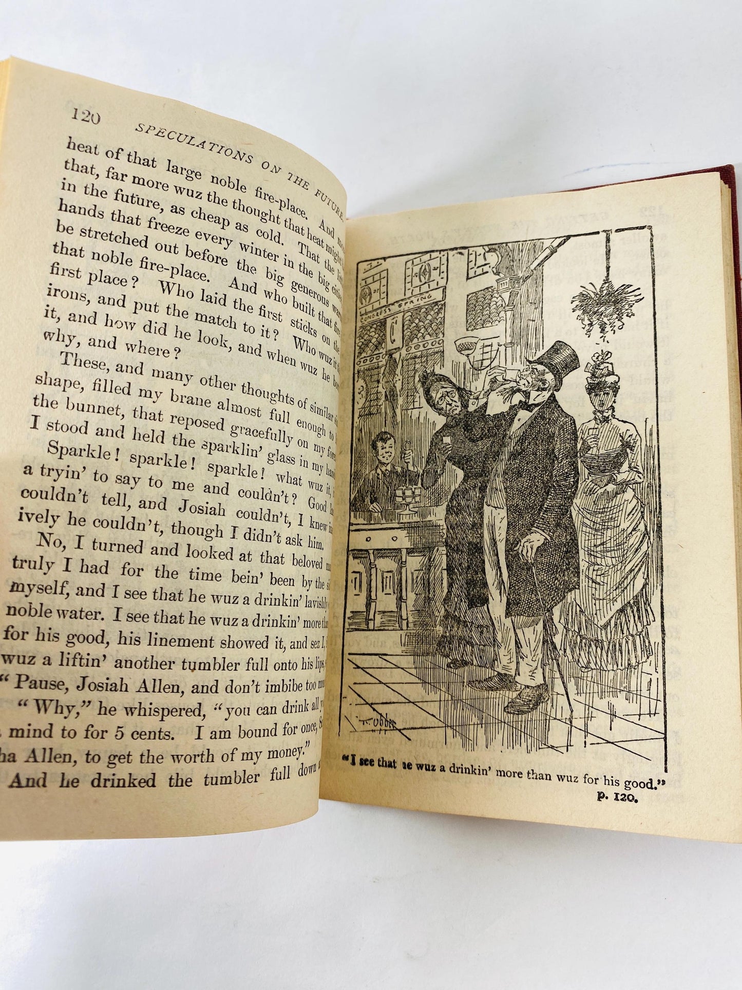 Samantha at Saratoga Flirting With Fashion Antique book circa 1887 by Marietta Holley about dangers of trying to conform to societal norms
