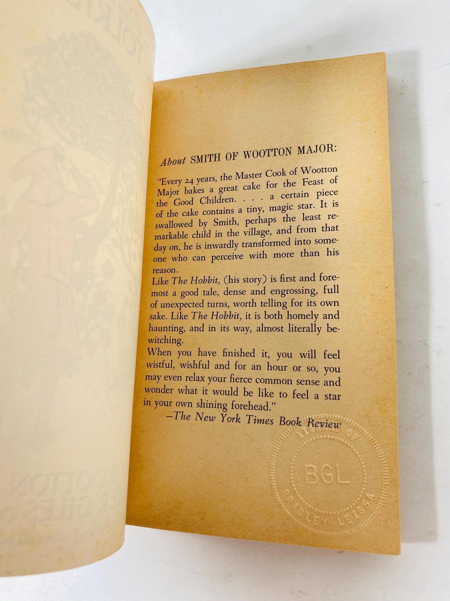 Smith of Wootton Major FIRST PRINTING vintage paperback book by JRR Tolkien circa 1969 Perfect gift. Scifi, Hobbit, Lord of the Rings