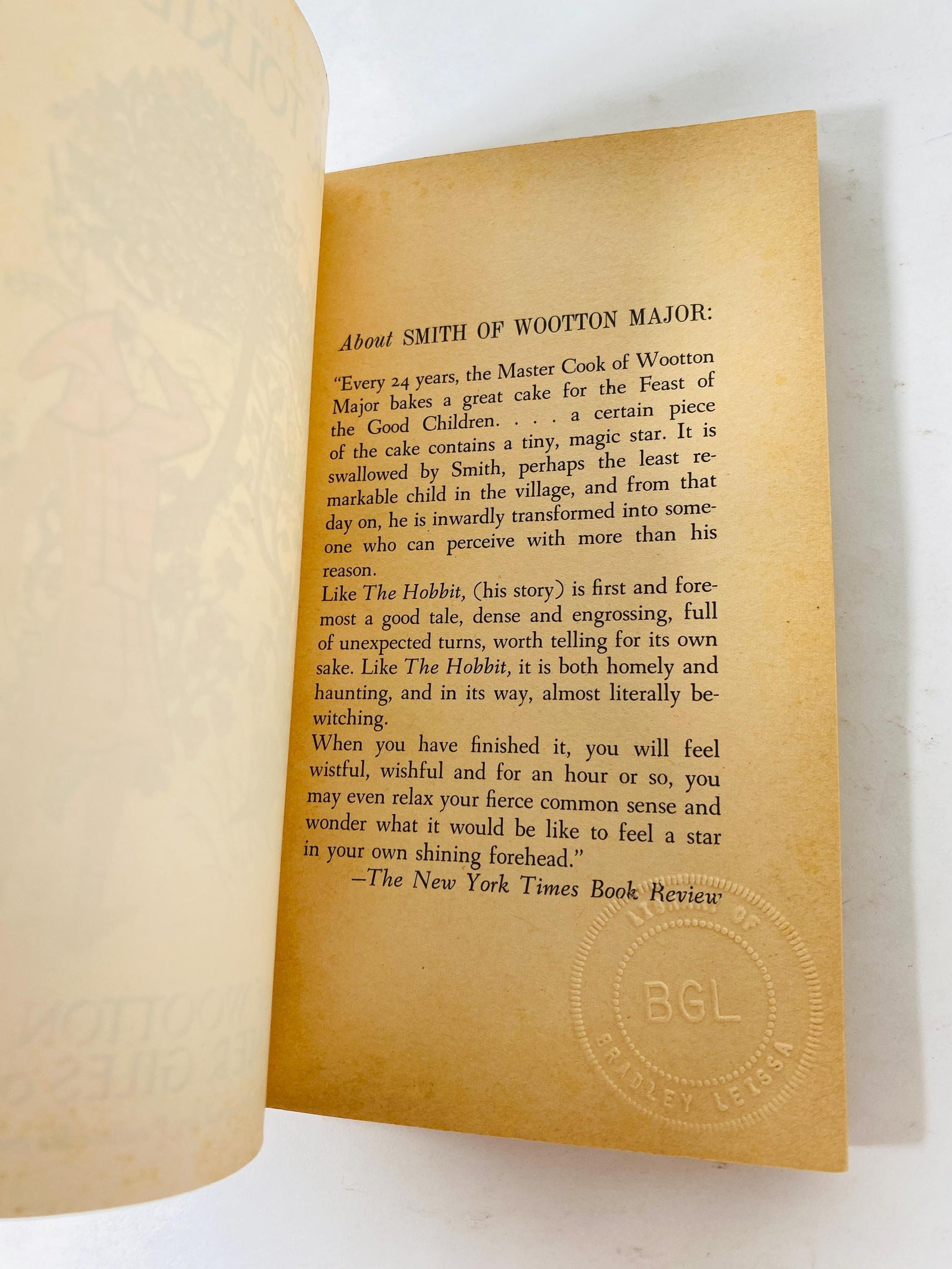 Smith of Wootton Major FIRST PRINTING vintage paperback book by JRR Tolkien circa 1969 Perfect gift. Scifi, Hobbit, Lord of the Rings