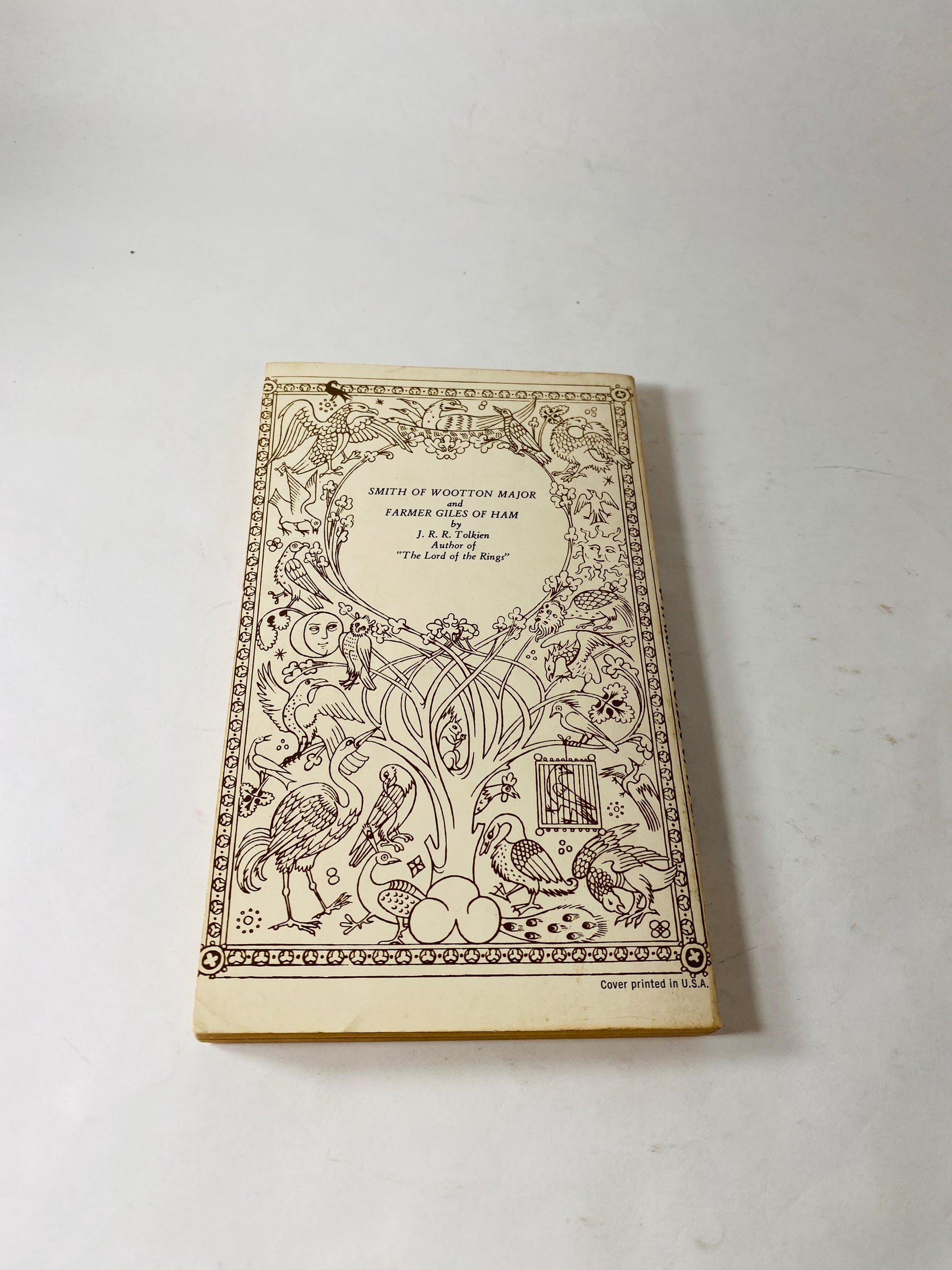 Smith of Wootton Major FIRST PRINTING vintage paperback book by JRR Tolkien circa 1969 Perfect gift. Scifi, Hobbit, Lord of the Rings