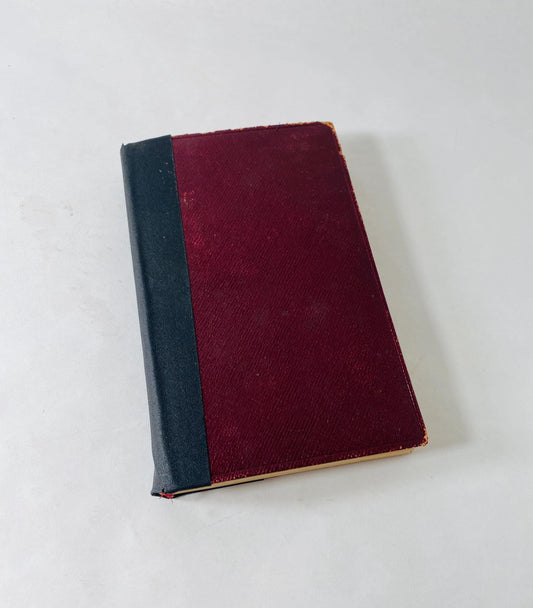 Great Expectations by Charles Dickens. Maroon cloth bound vintage book by Charles Dickens. Beautiful red book decor. Gift