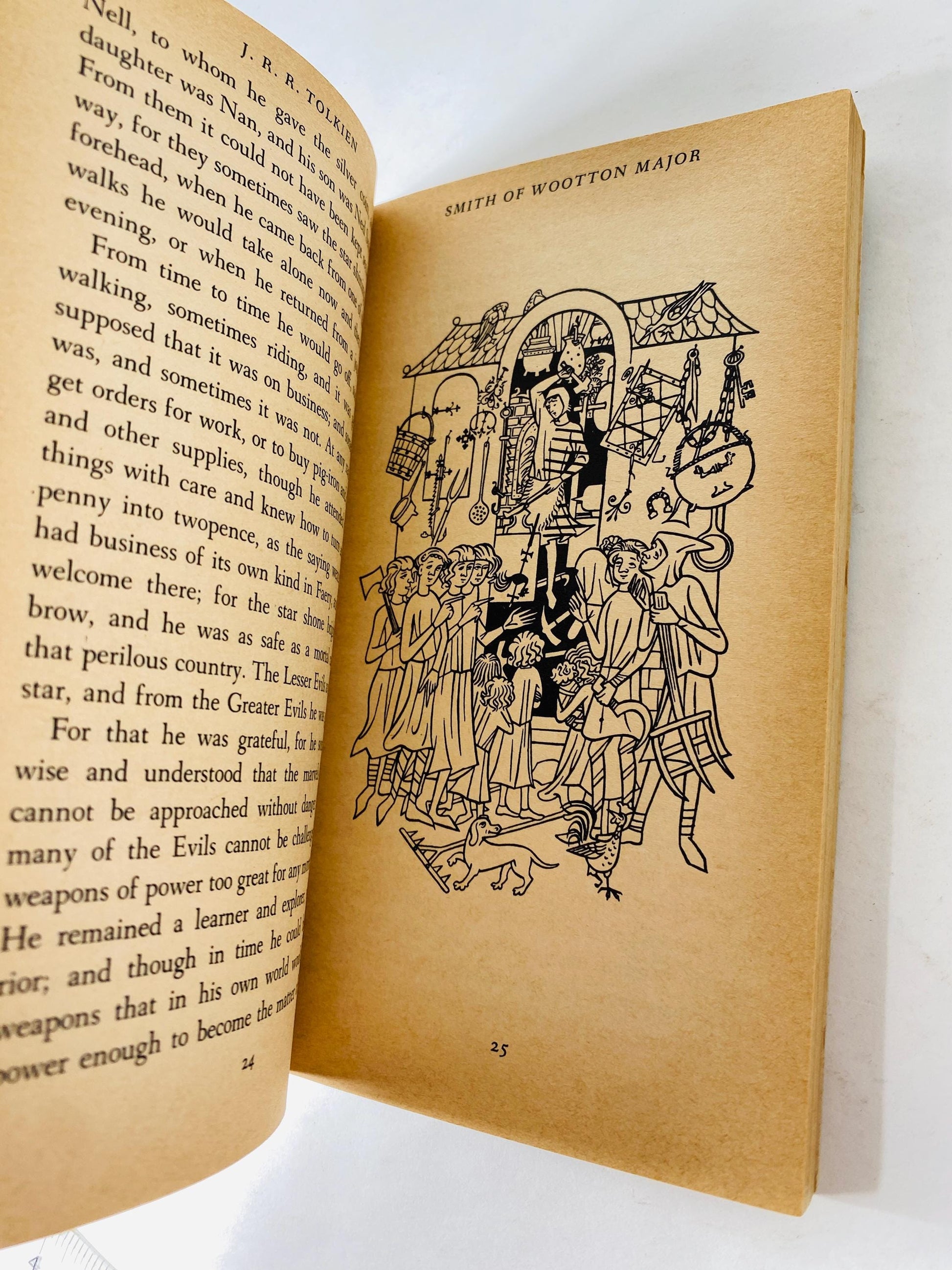 Smith of Wootton Major FIRST PRINTING vintage paperback book by JRR Tolkien circa 1969 Perfect gift. Scifi, Hobbit, Lord of the Rings