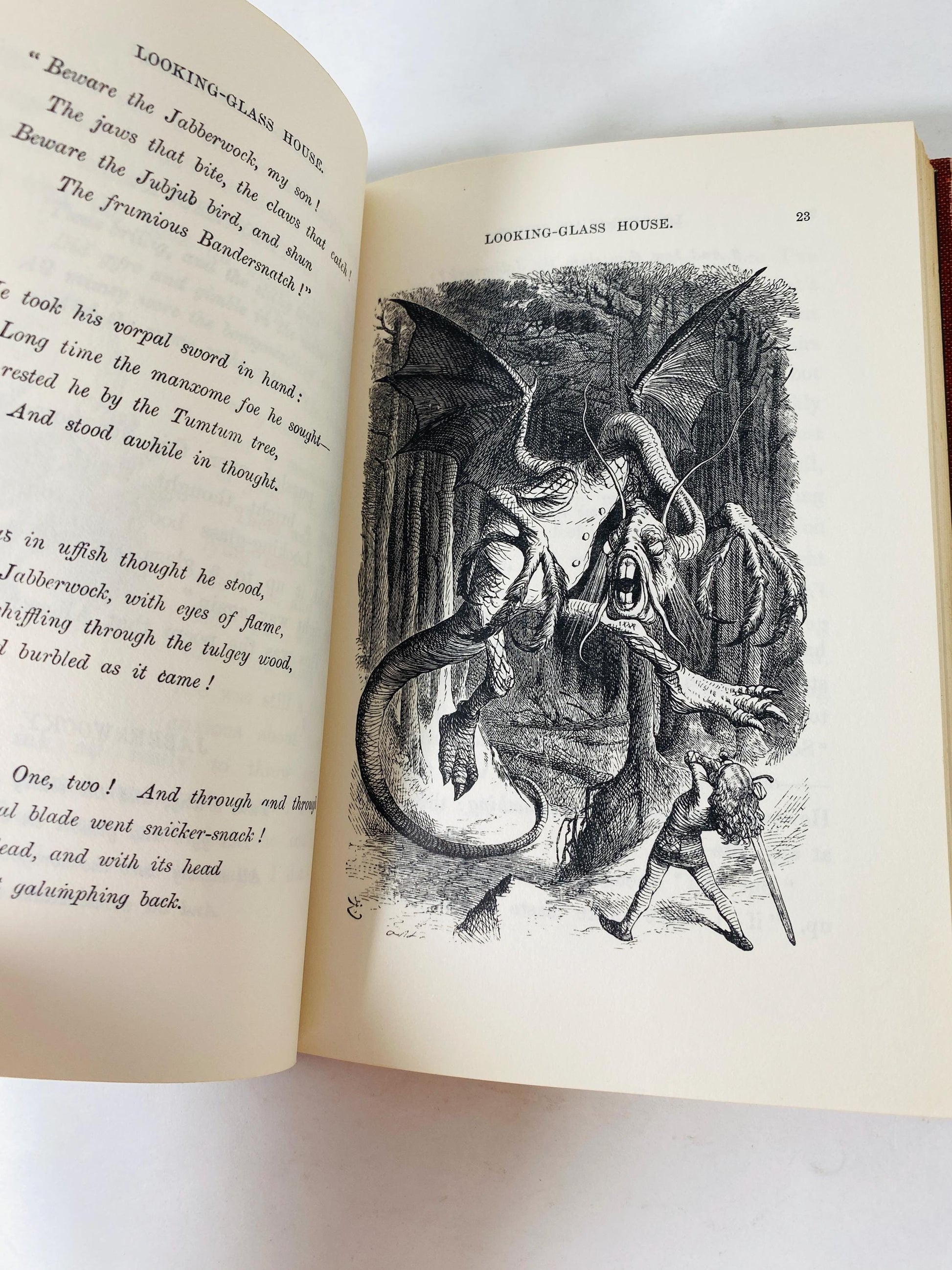 1927 Through the Looking-Glass and What Alice Found There by Lewis Carroll illustrated John Tenniel London Macmillan