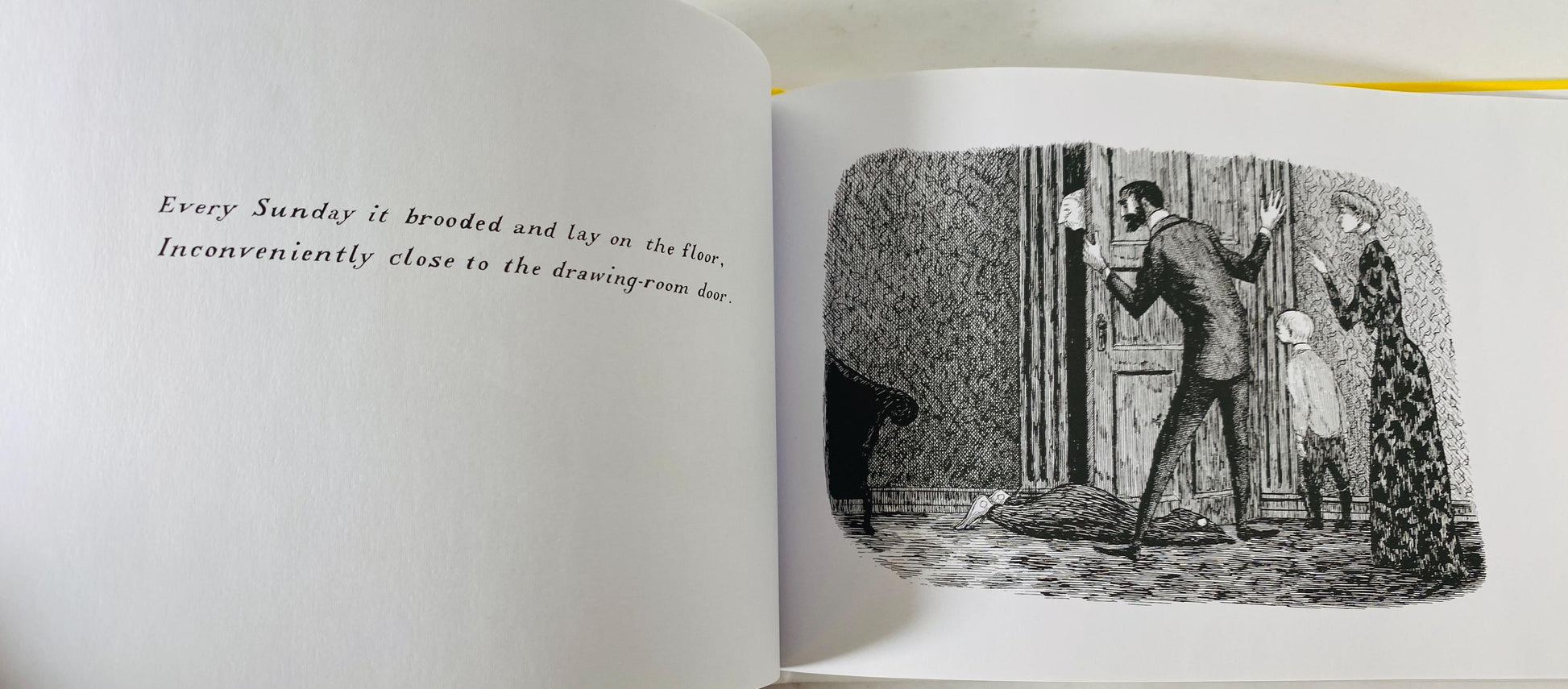 1985 The Doubtful Guest by Ogdred Weary aka Edward Gorey Vintage book Peter Weed Books.