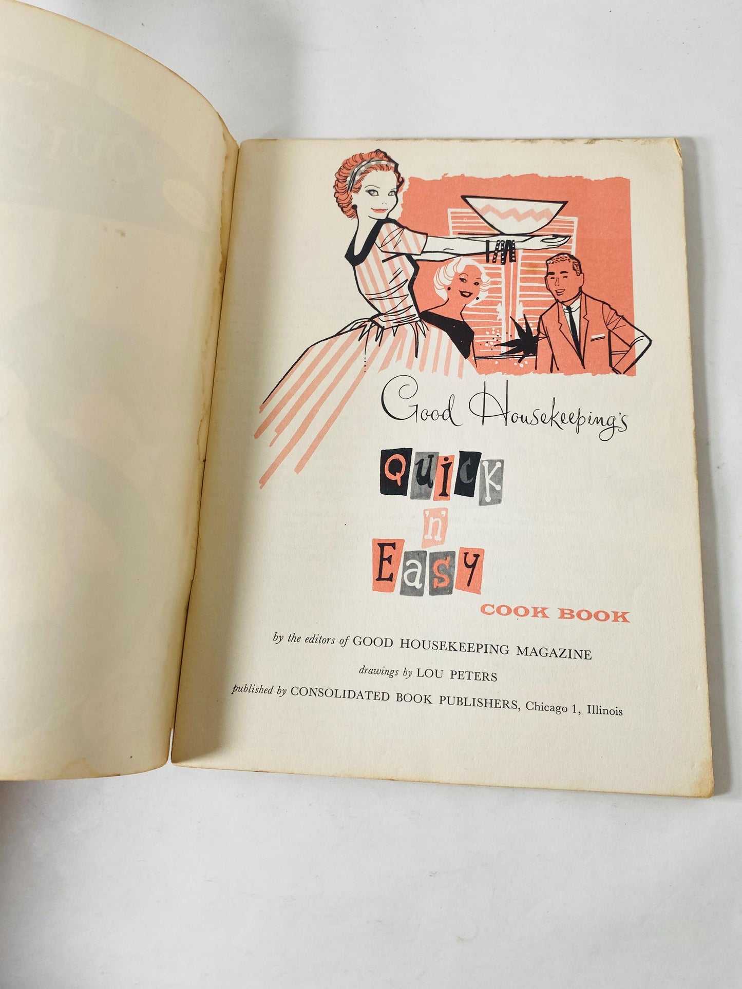 Vintage Good Housekeeping cookbook recipe pamphlets printed by circa 1958 Christmas Chanukah gift kitchen retro decor 1950s MCM