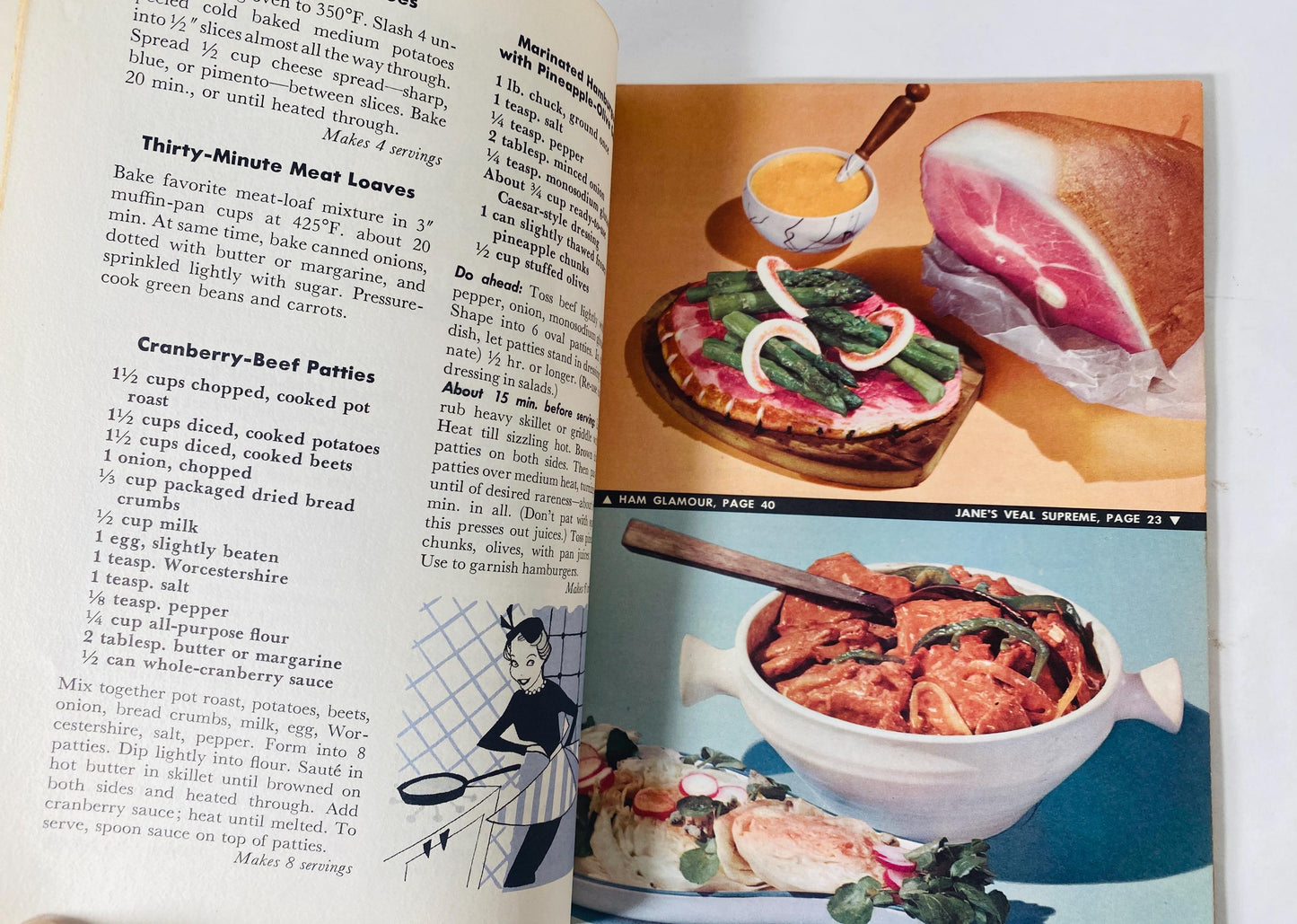 Vintage Good Housekeeping cookbook recipe pamphlets printed by circa 1958 Christmas Chanukah gift kitchen retro decor 1950s MCM