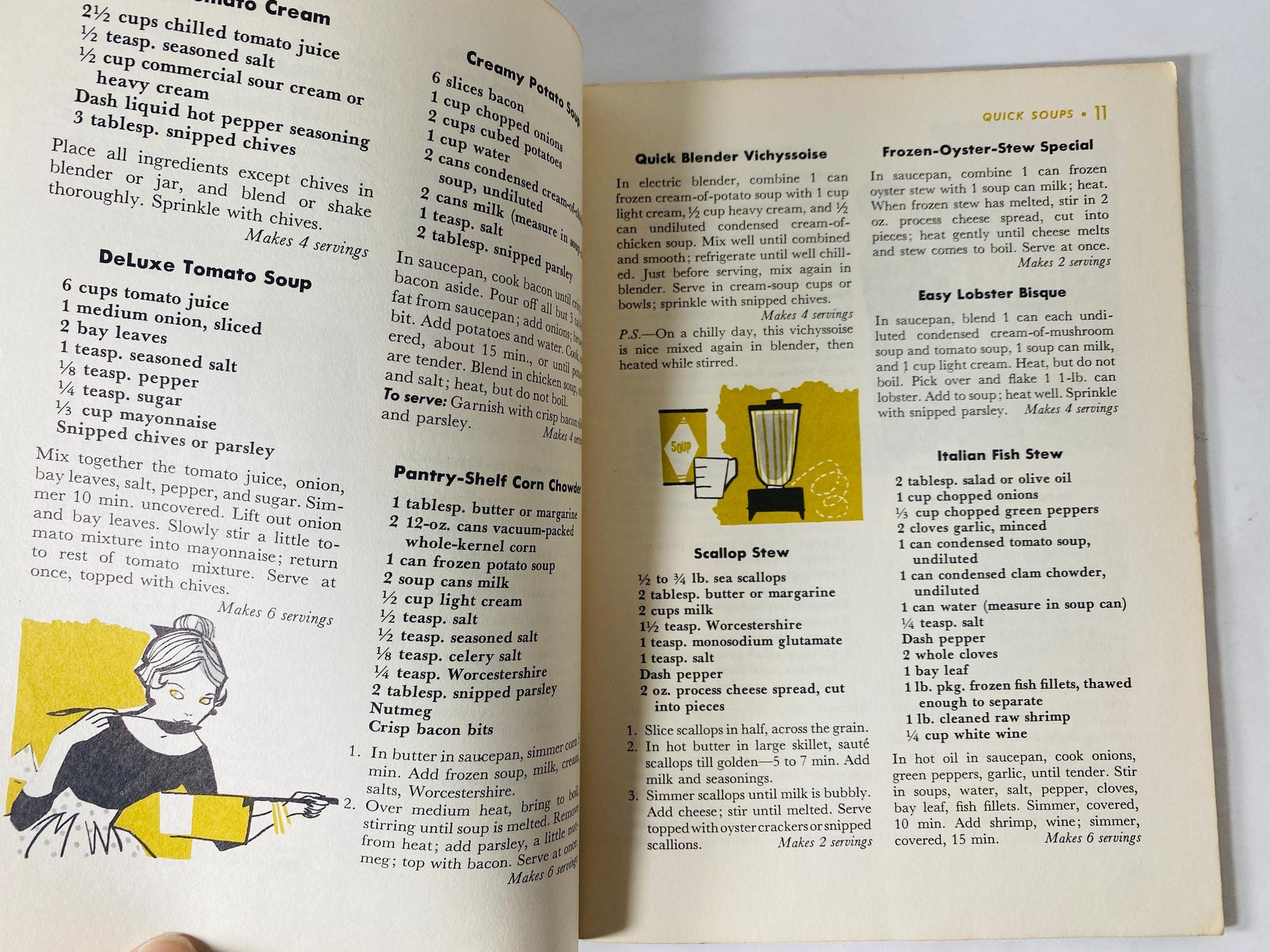 Vintage Good Housekeeping cookbook recipe pamphlets printed by circa 1958 Christmas Chanukah gift kitchen retro decor 1950s MCM