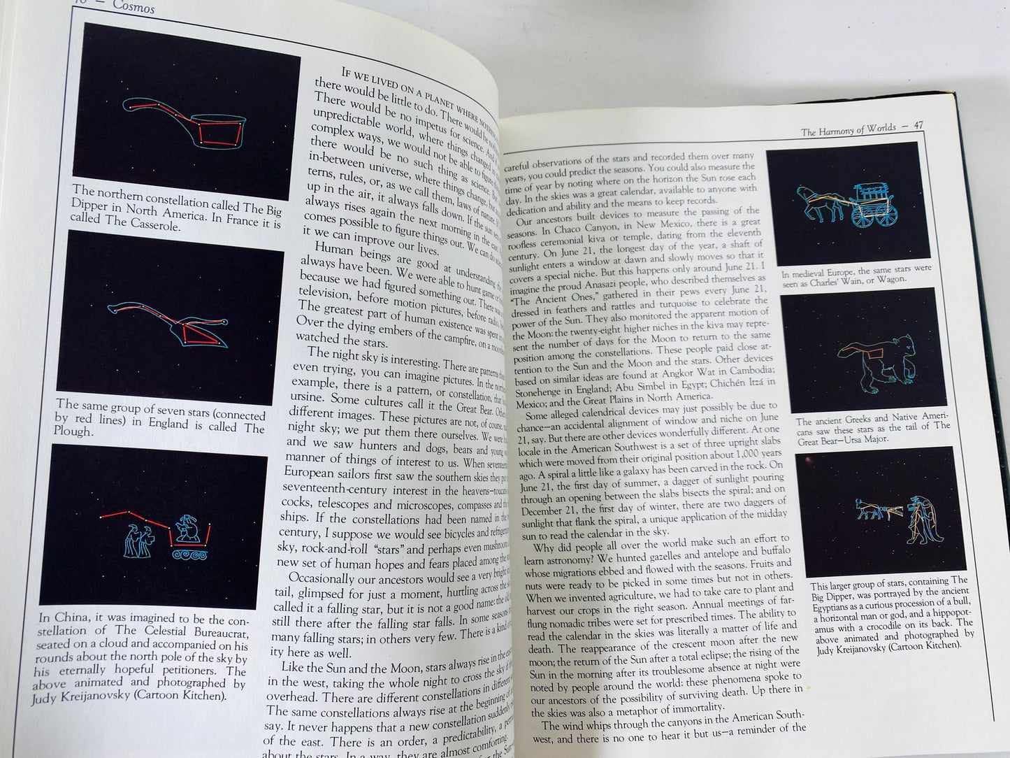 Cosmos First edition vintage book by Carl Sagan circa 1980 Astronomy, cosmology, astrophysicist, astrobiology, science popularizer. Gift