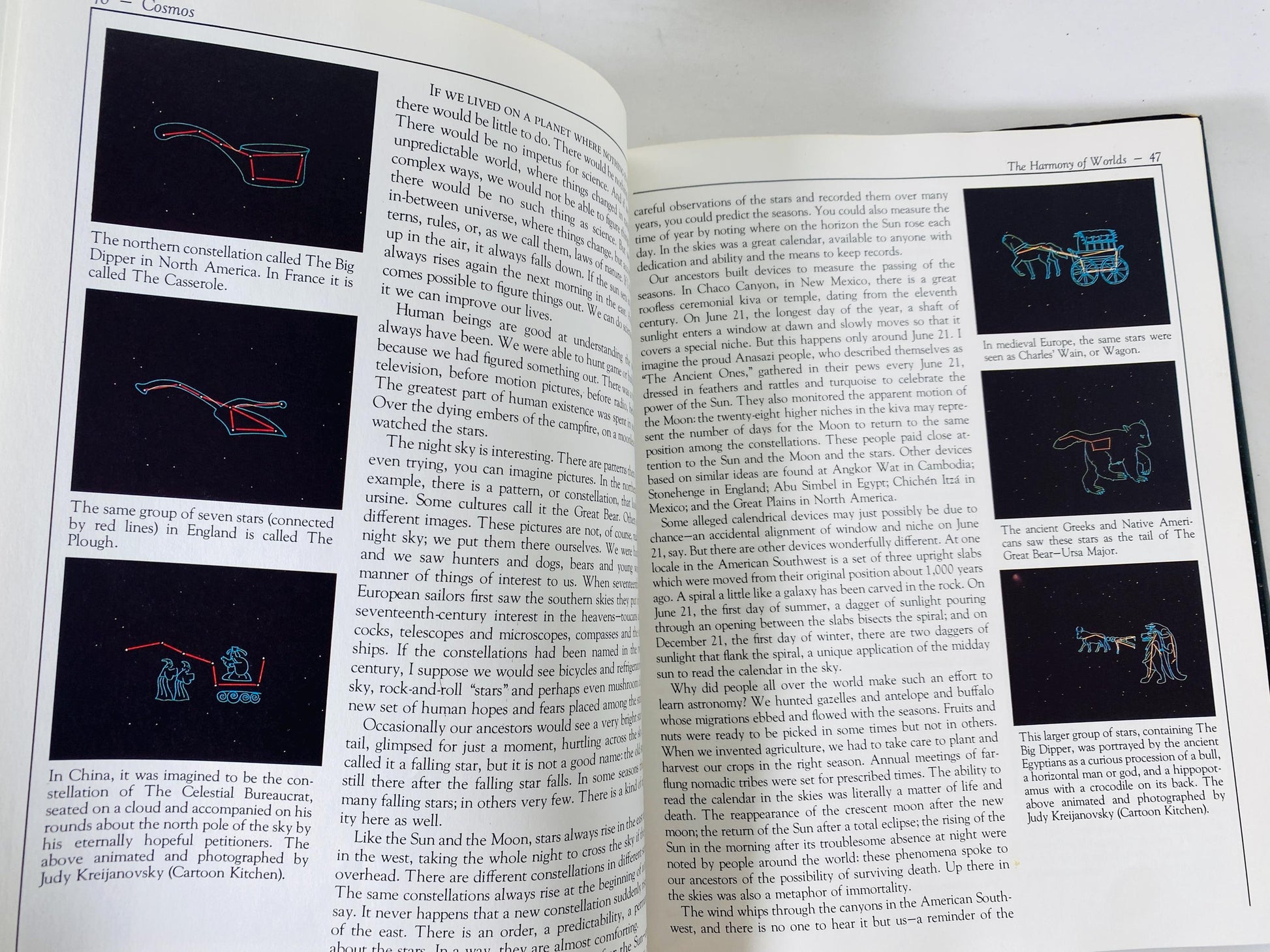 Cosmos First edition vintage book by Carl Sagan circa 1980 Astronomy, cosmology, astrophysicist, astrobiology, science popularizer. Gift