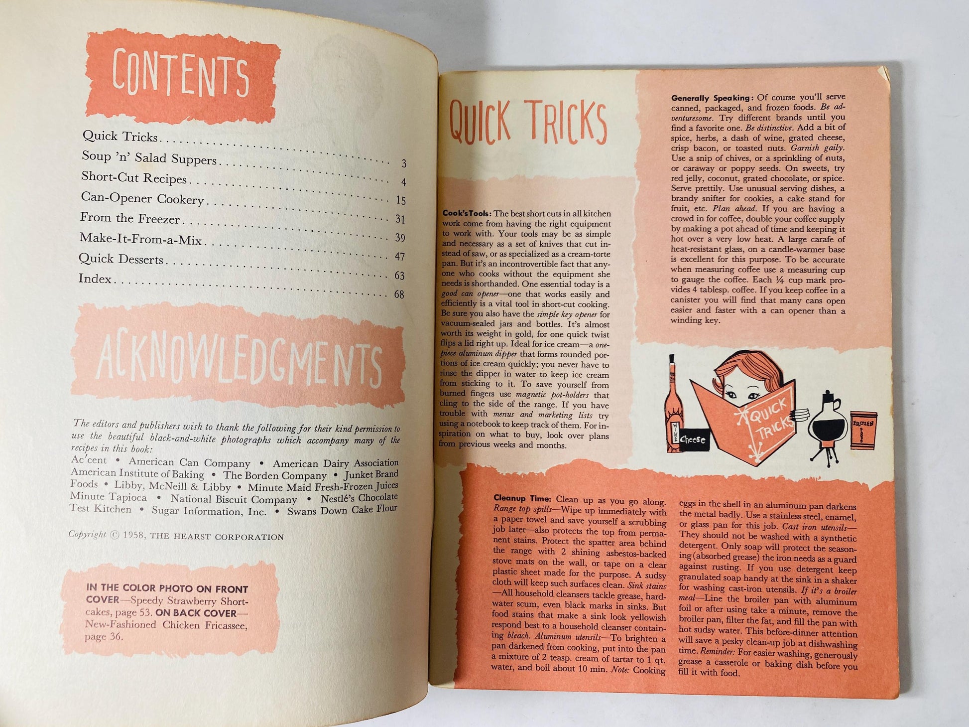 Vintage Good Housekeeping cookbook recipe pamphlets printed by circa 1958 Christmas Chanukah gift kitchen retro decor 1950s MCM