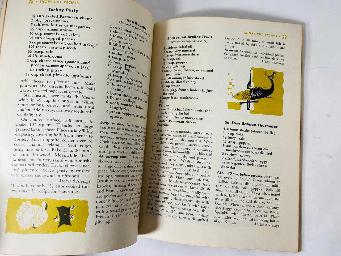 Vintage Good Housekeeping cookbook recipe pamphlets printed by circa 1958 Christmas Chanukah gift kitchen retro decor 1950s MCM