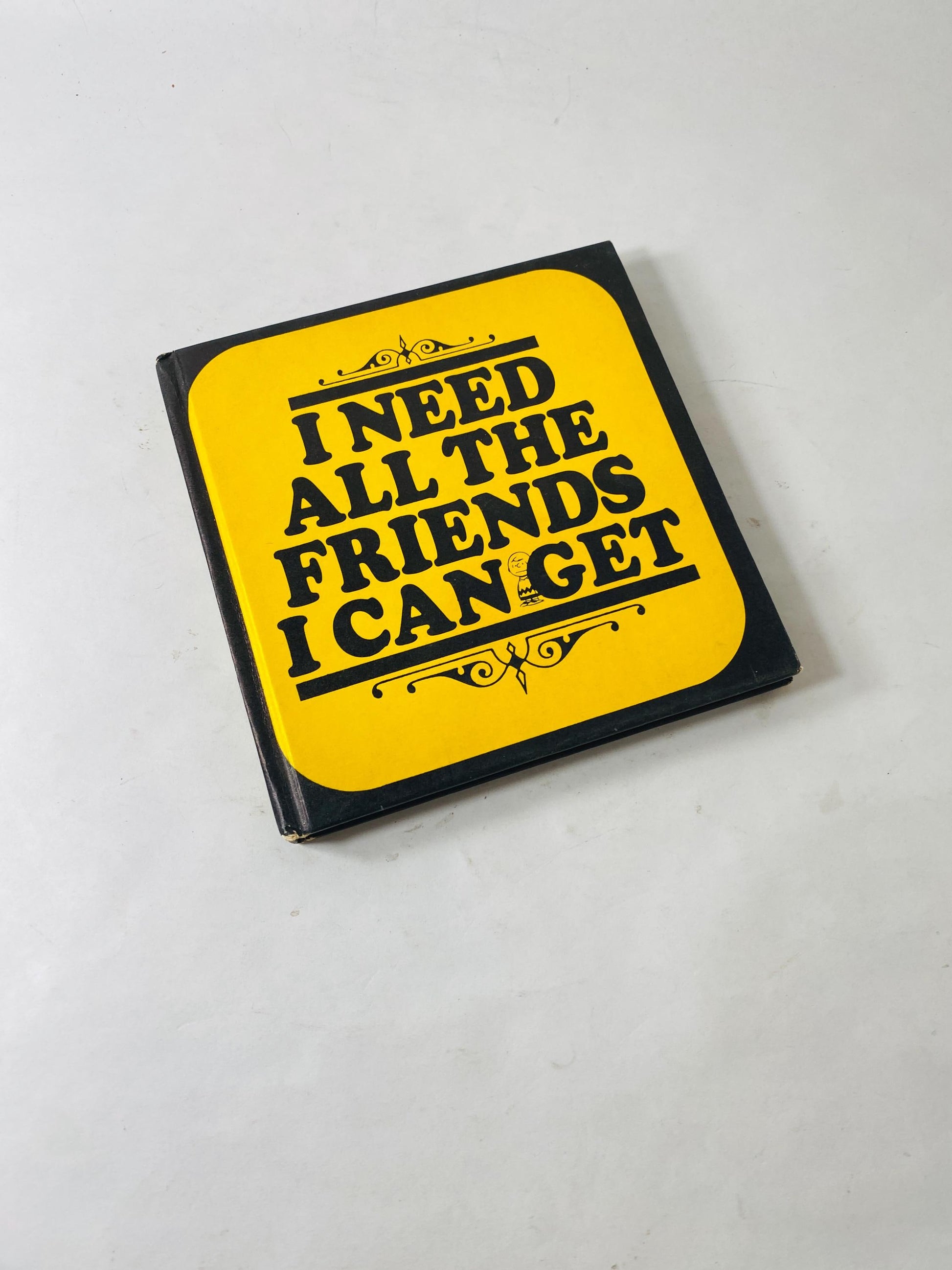 I Need all the Friends I can Get Charlie Brown FIRST PRINTING vintage book circa 1964 without dust jaacket by Charles Schulz
