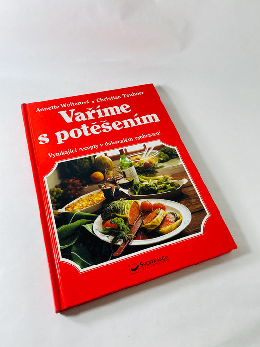 Vaříme s potěšením Cooking with Pleasure vintage Czech by Annette Wolterová and Christian Teubner circa 1997 European recipes meat dumplings