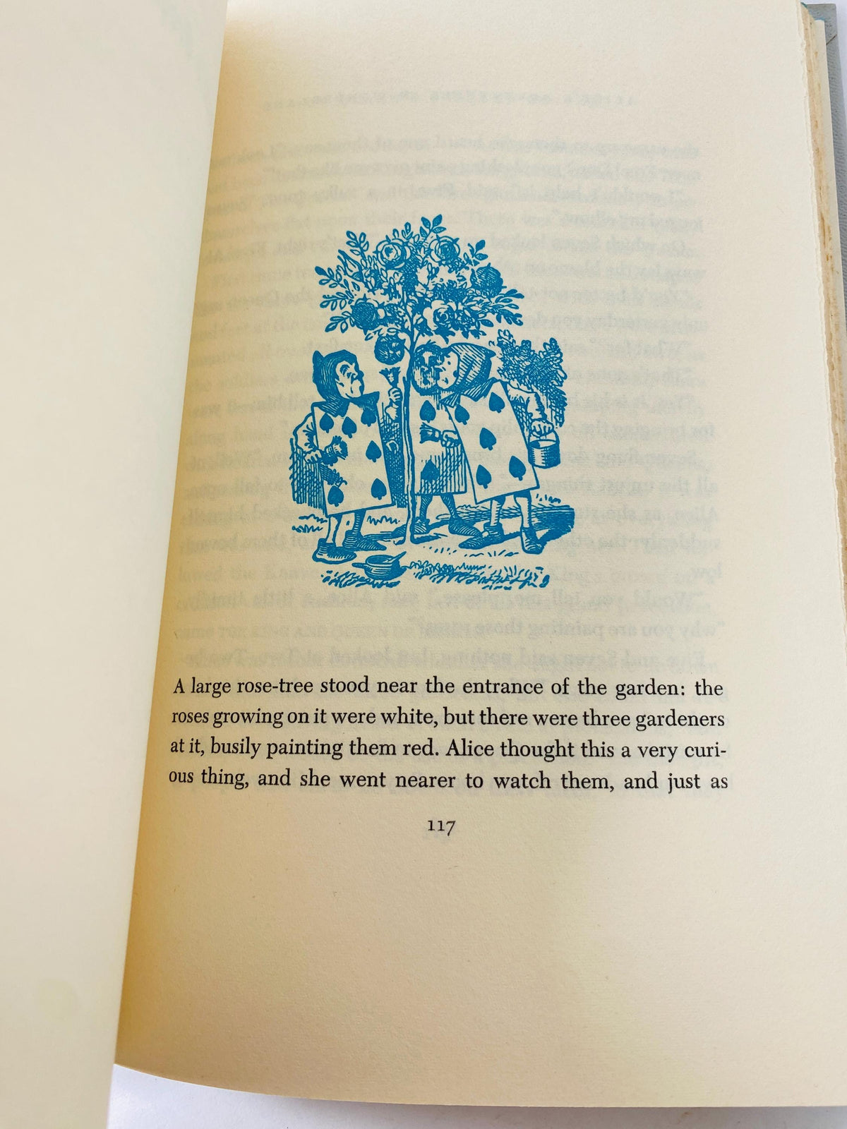 1954 Alice in Wonderland vintage book by Lewis Carroll Junior Deluxe Edition illustrations by John Tenniel