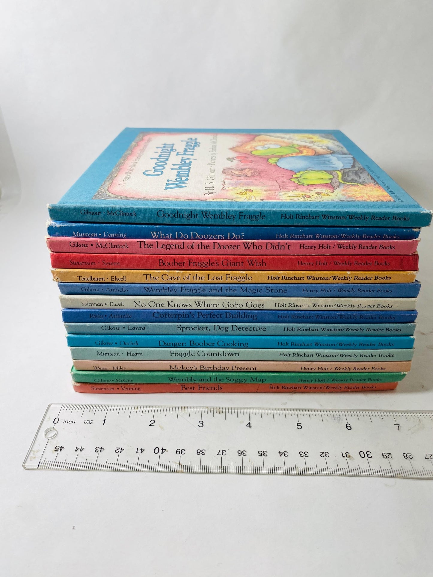Fraggle Rock First Edition Book Club Series HUGE SET Jim Henson vintage lot 14 books circa 1985 Nursery decor set. Fantastic gift!
