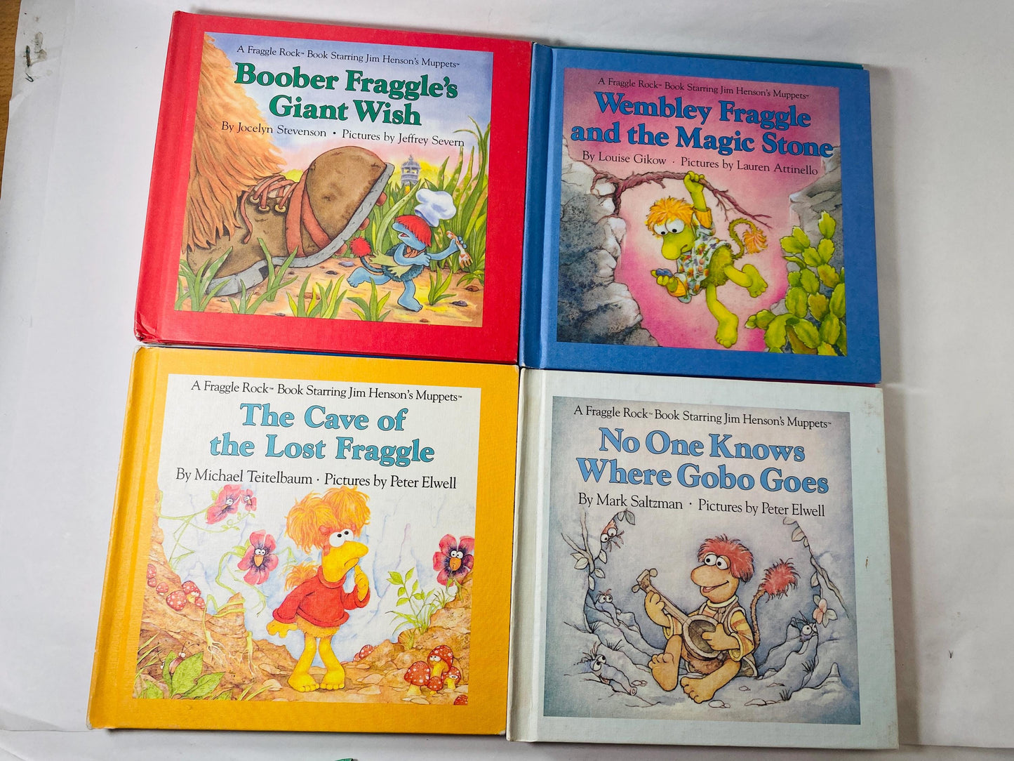 Fraggle Rock First Edition Book Club Series HUGE SET Jim Henson vintage lot 14 books circa 1985 Nursery decor set. Fantastic gift!