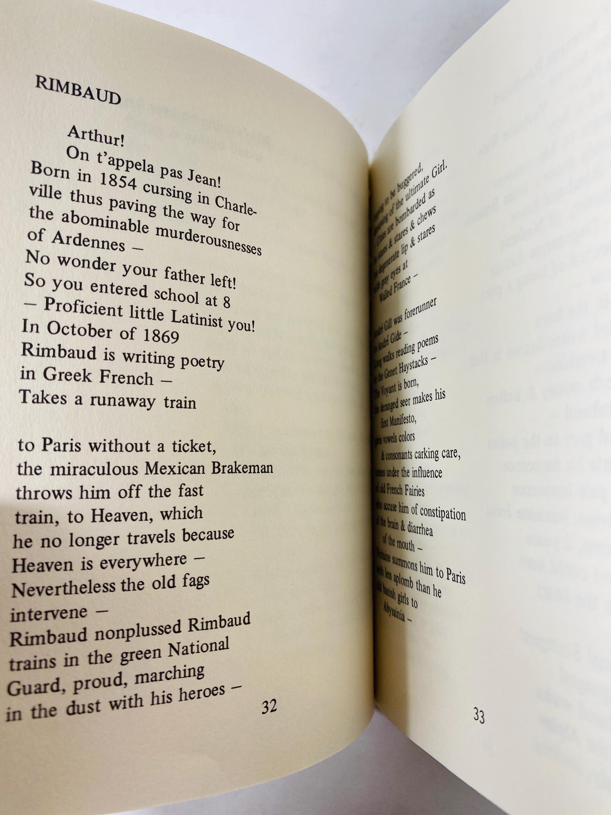 Scattered Poems vintage book by Jack Kerouac, a collection of his spontaneous poetry circa 1968
