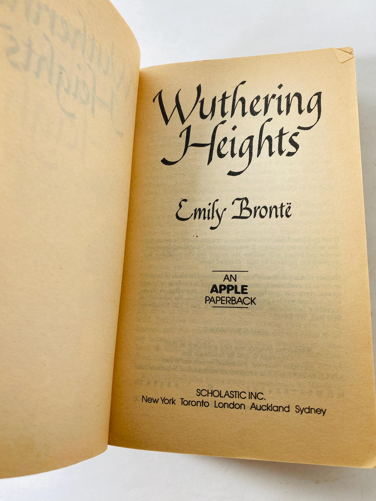 1961 Wuthering Heights by Emily Bronte Vintage paperback book Greatest Love story ever told! Cathy Heathcliff PLEASE see pictures