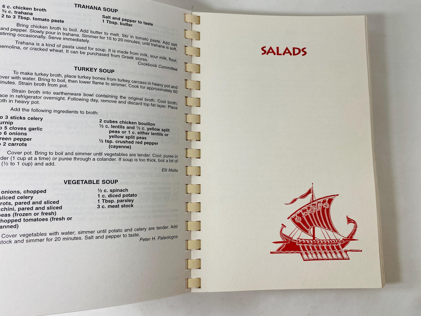 Odyssey into Cooking Greek vintage cookbook circa 1993 from the Saints Constantine and Helen Greek Orthodx Churhc Washington DC Recipes