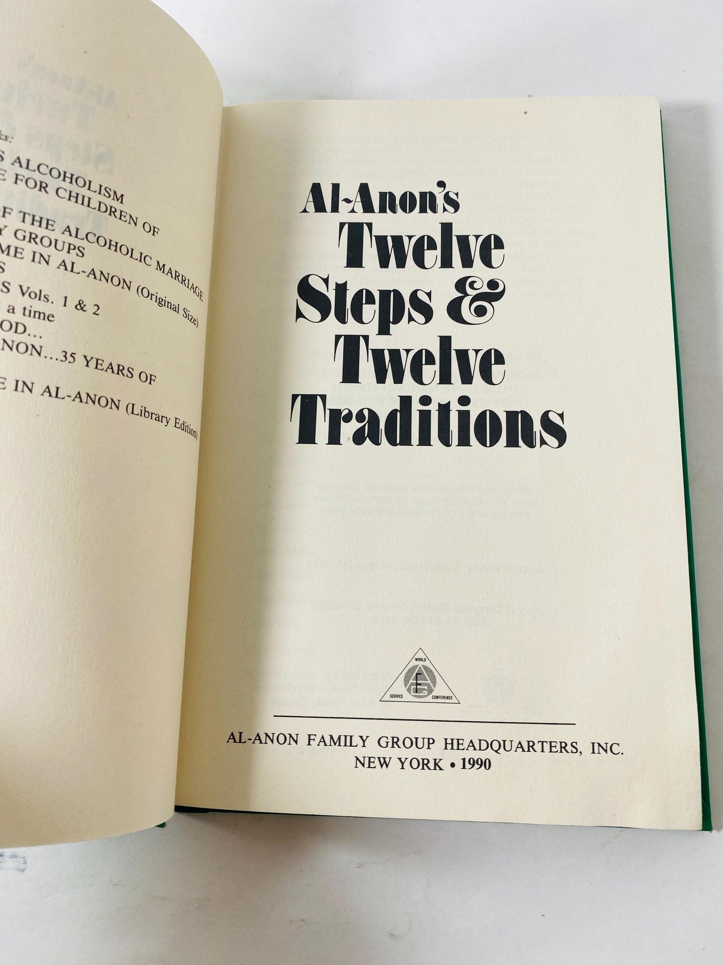 1981 Twelve Steps & Twelve Traditions Vintage Alcoholics Anonymous book EARLY PRINTING Recovery AA sobriety Al-anon 12 program HelenK