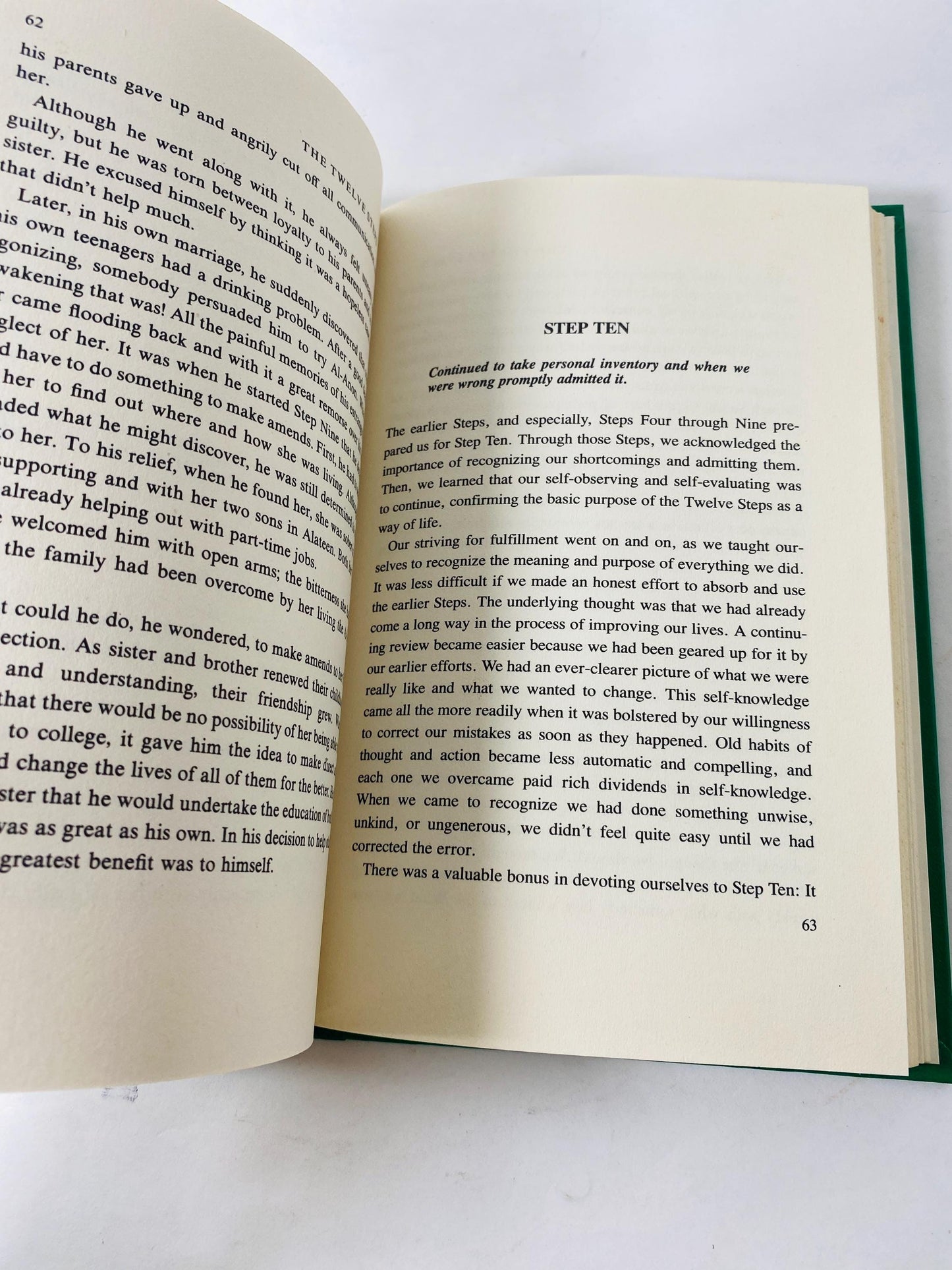1981 Twelve Steps & Twelve Traditions Vintage Alcoholics Anonymous book EARLY PRINTING Recovery AA sobriety Al-anon 12 program HelenK