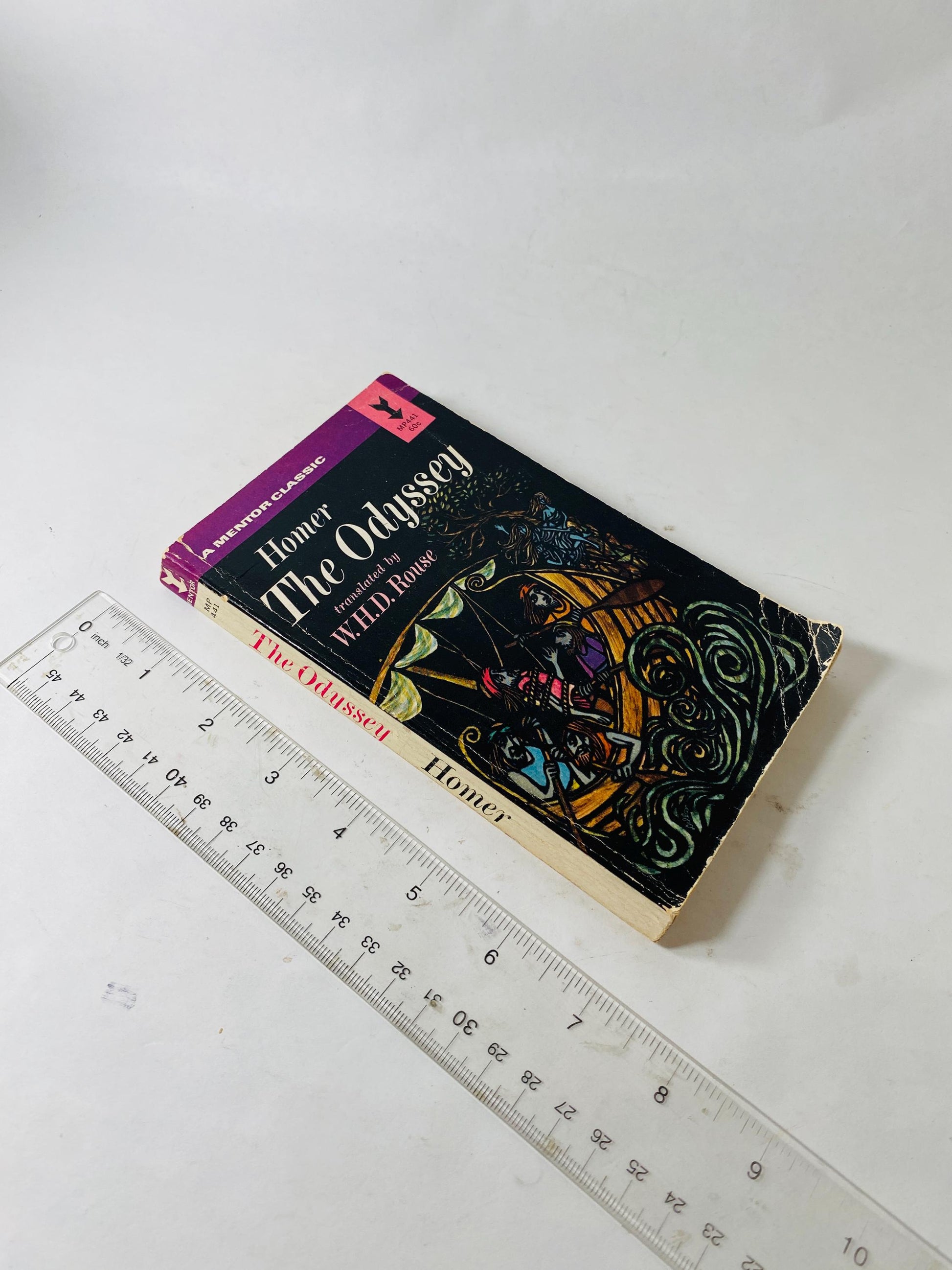 Odyssey by Homer. Vintage paperback book circa 1962 Mentor edition. Book lover gift. Mythology philosophy