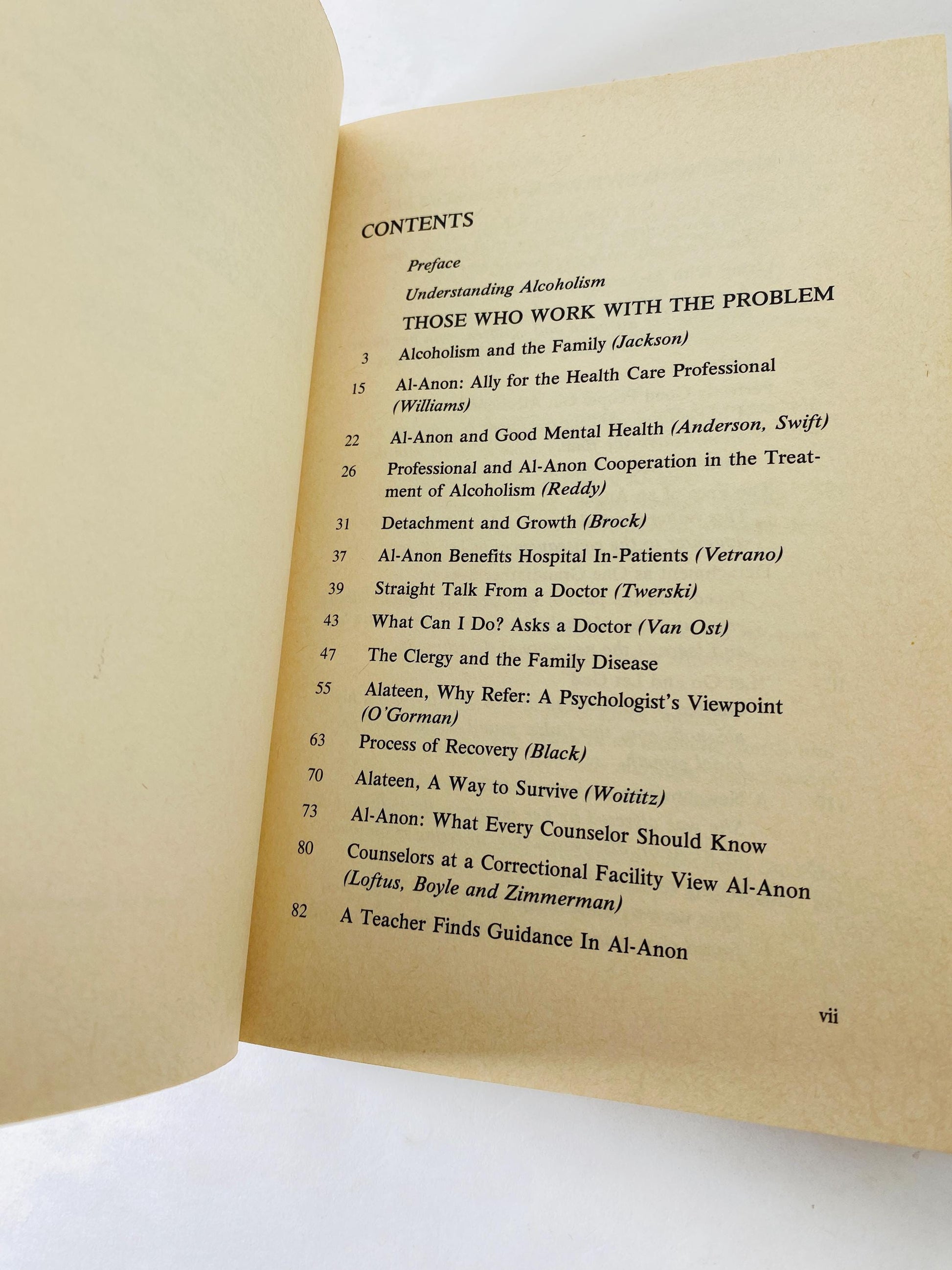 1986 Al-Anon Faces Alcoholism Twelve Steps & Twelve Traditions Vintage Alcoholics Anonymous book Recovery AA sobriety EARLY Printing HelenK