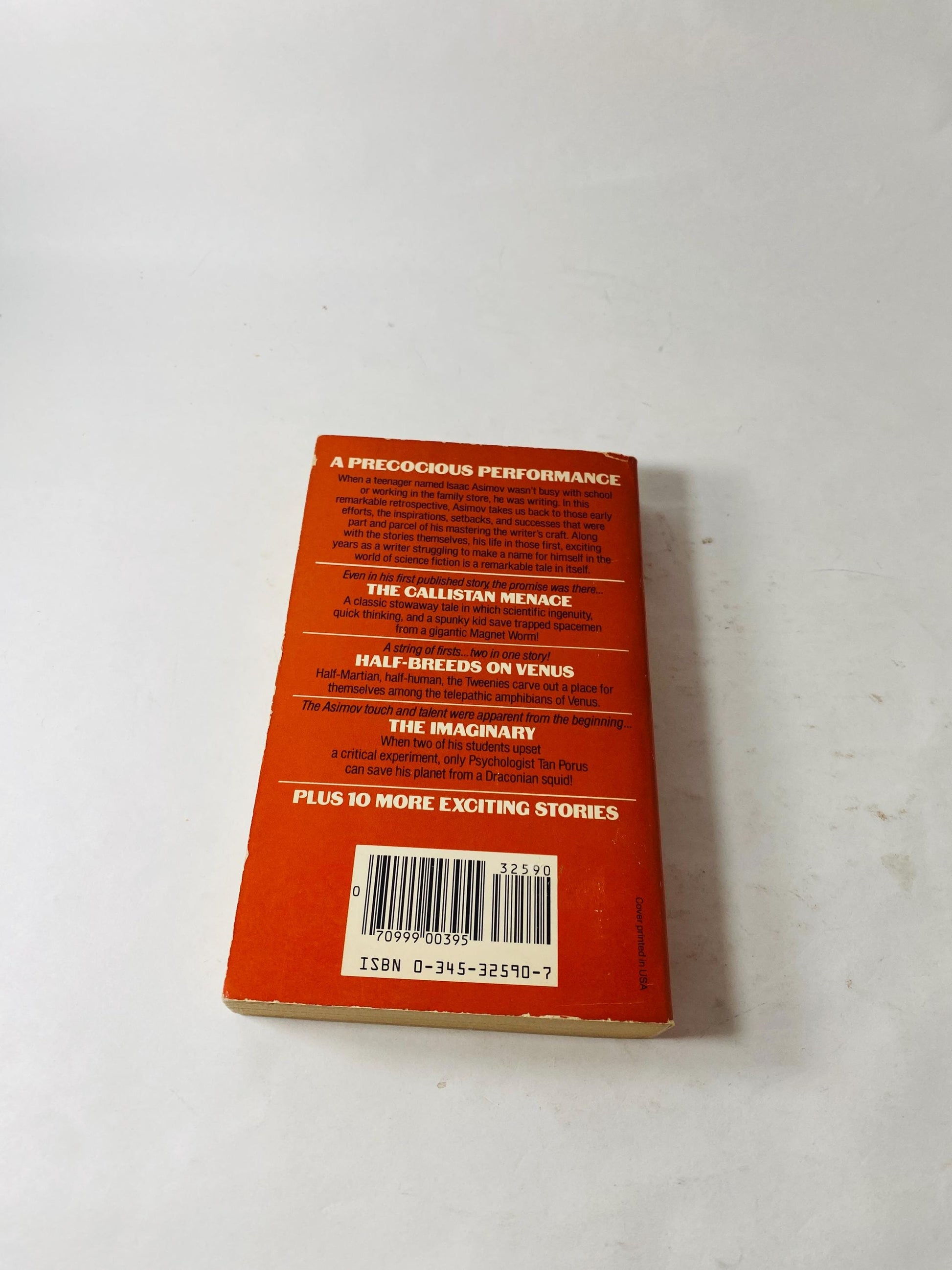 Early Issac Asimov Vintage Avon paperback book circa 1986 Book One Callistan Menace Ring Around Sun Black Friar Venus Half Breed