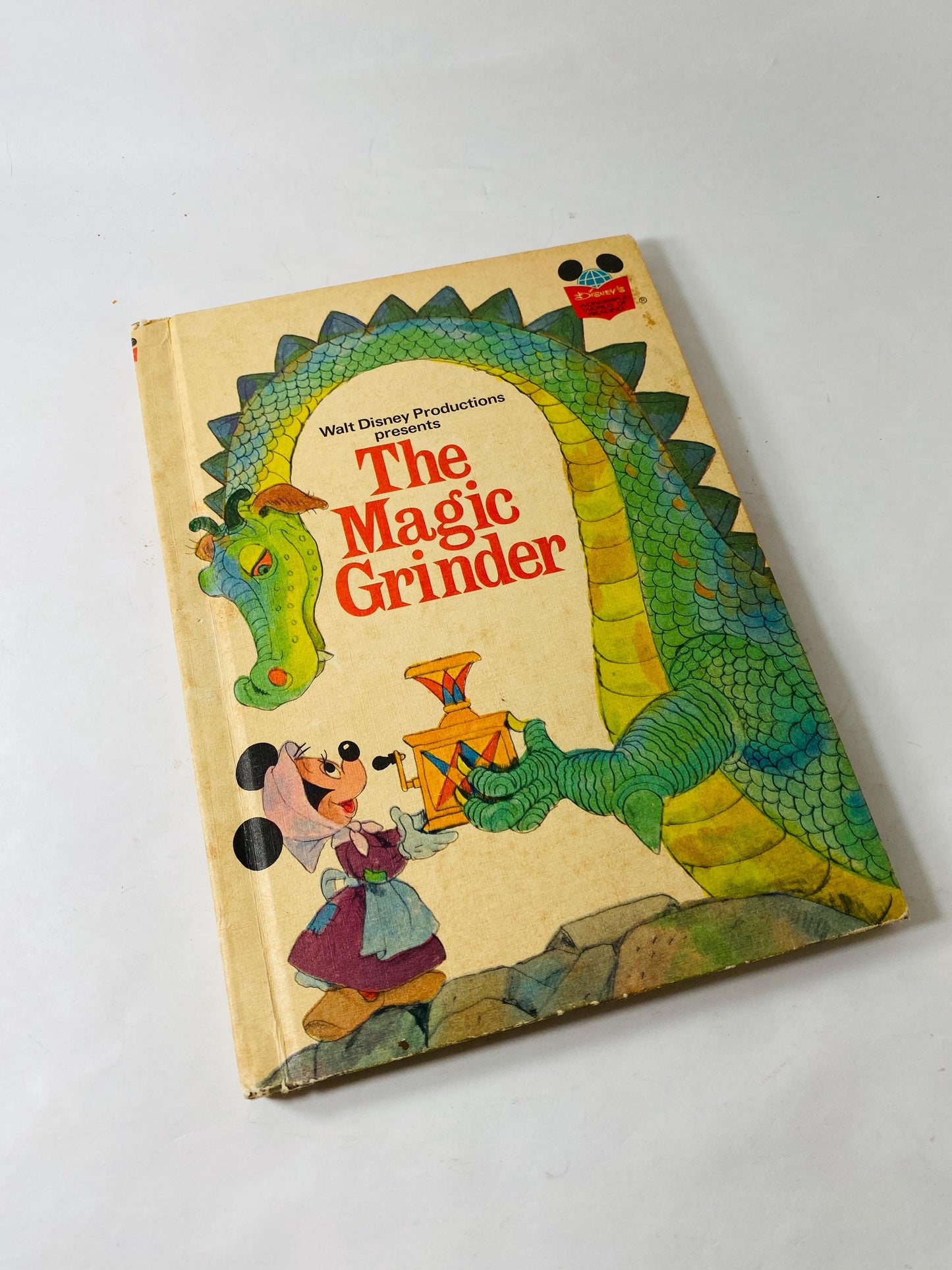 Disney's Magic Grinder vintage children's book circa 1975 Lord Gurr is taught a lesson about greed Mickey Mouse