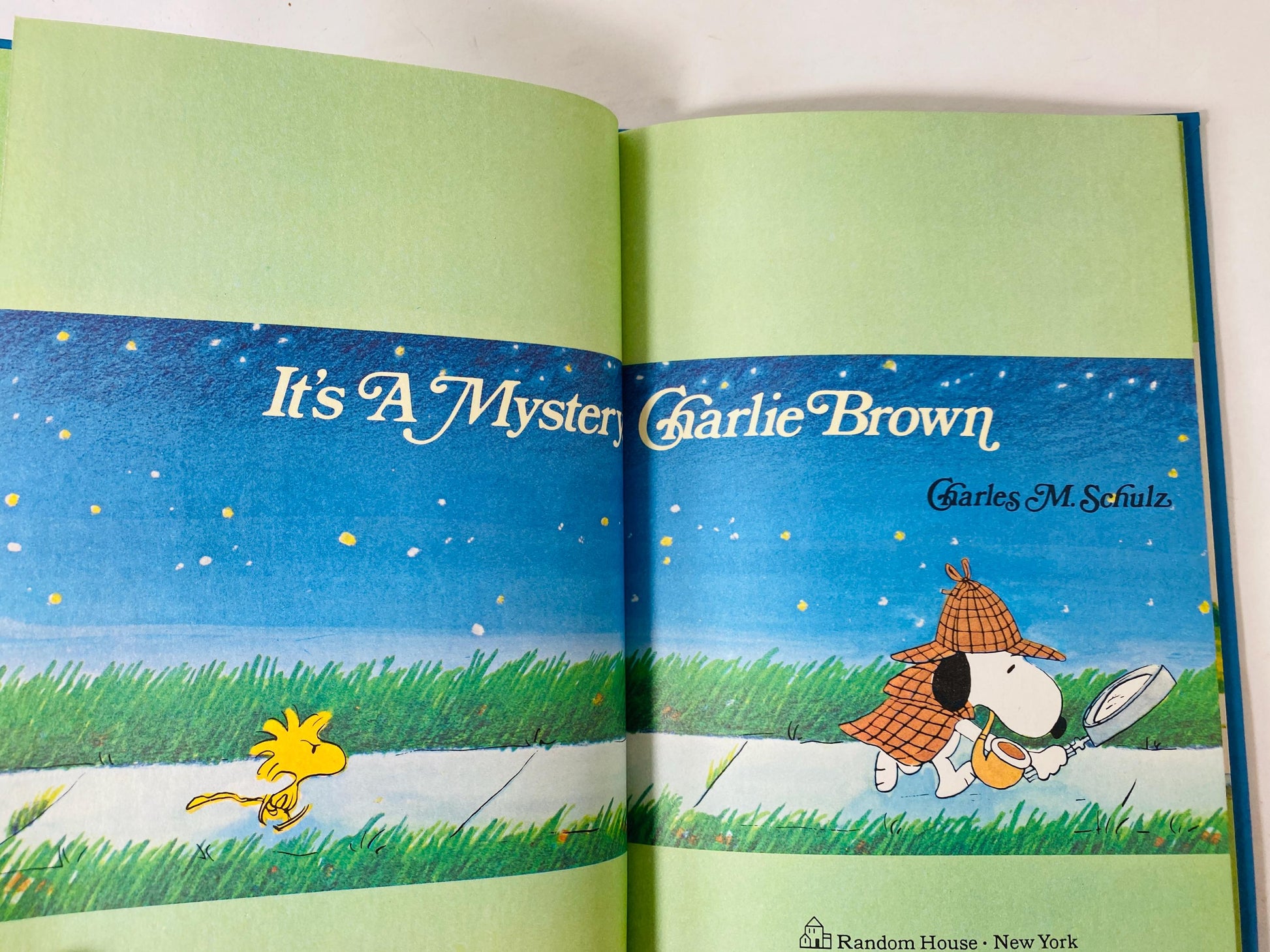Its a Mystery Charlie Brown vintage Peanuts book by Charles Schulz circa 1975 Children's Book gift