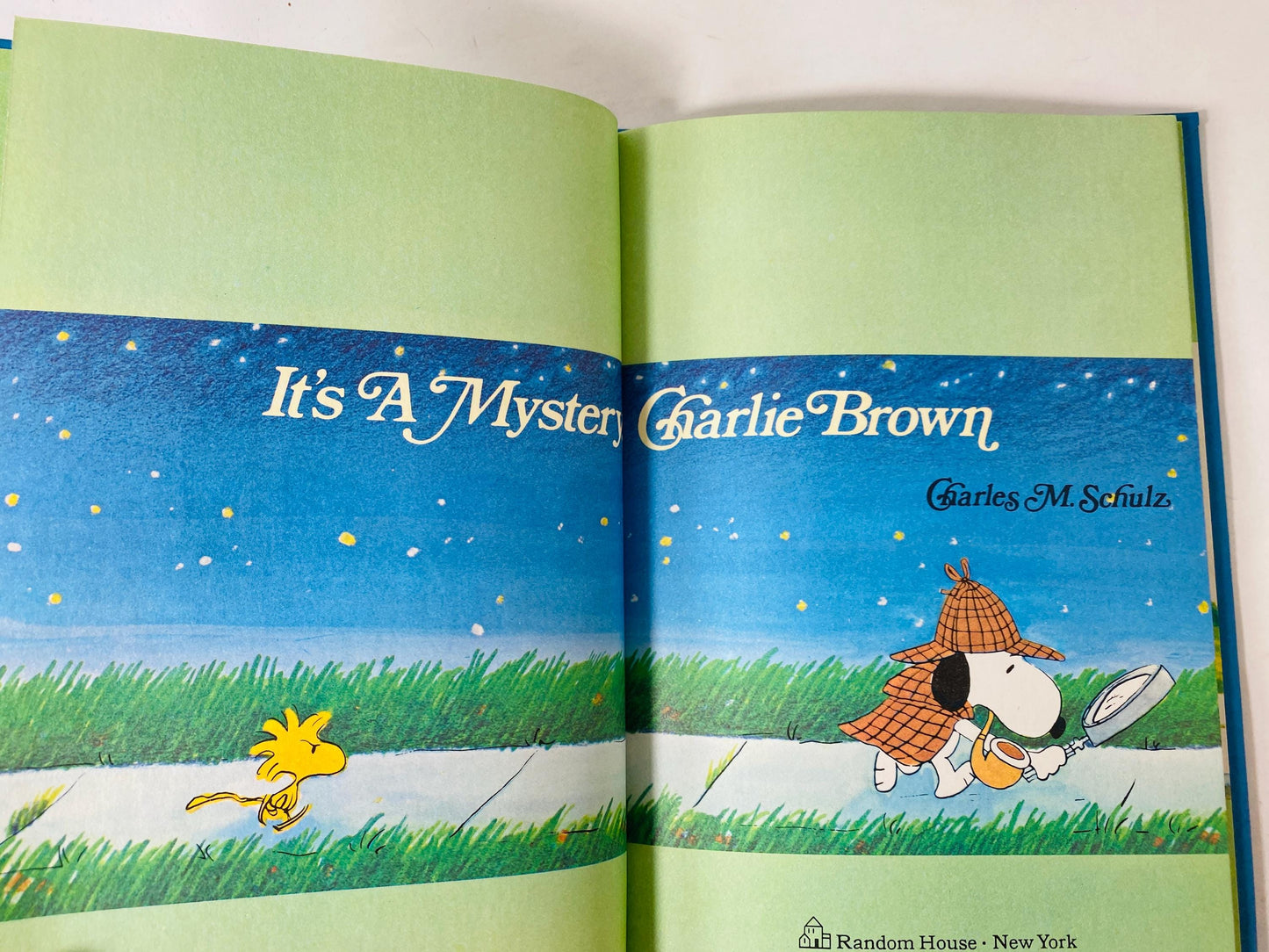 Its a Mystery Charlie Brown vintage Peanuts book by Charles Schulz circa 1975 Children's Book gift