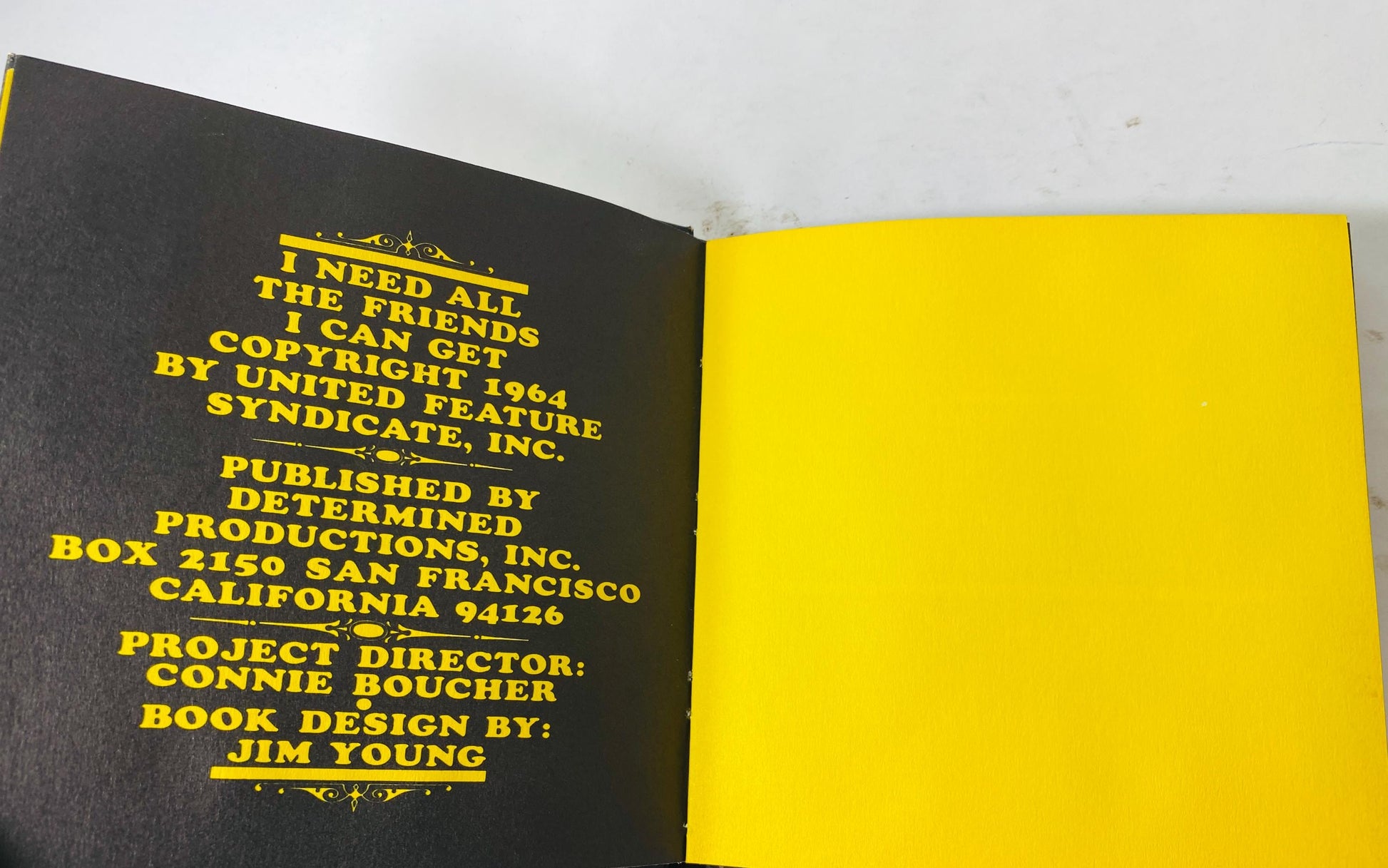 I Need all the Friends I can Get Charlie Brown FIRST PRINTING vintage book circa 1964 without dust jaacket by Charles Schulz