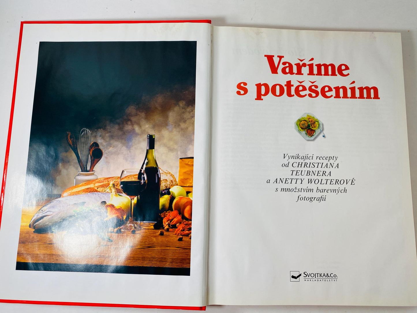 Vaříme s potěšením Cooking with Pleasure vintage Czech by Annette Wolterová and Christian Teubner circa 1997 European recipes meat dumplings