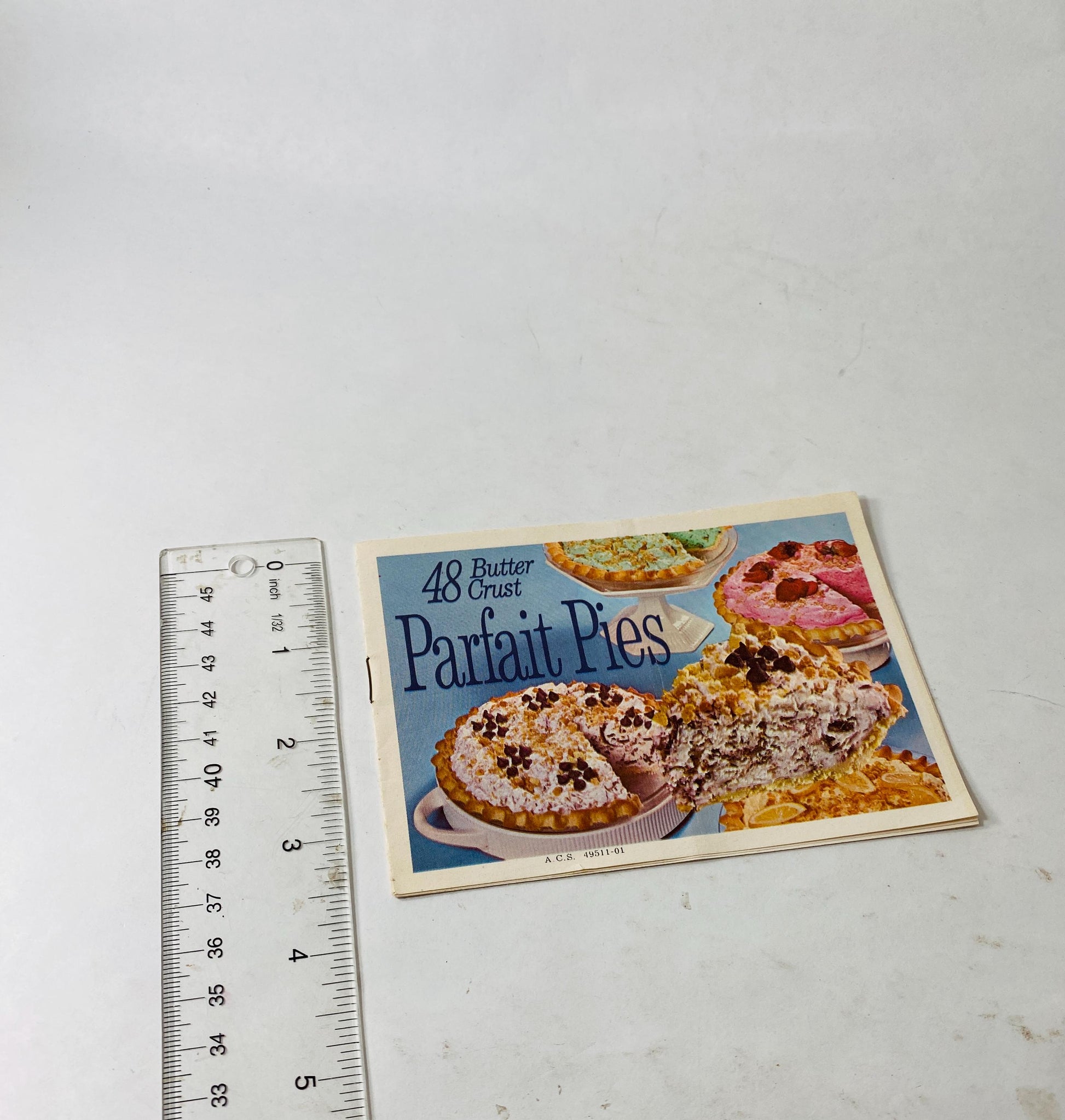 48 Butter Crust Parfait Pies booklet from Pillsbury Recipes Vintage cookbook circa 1960 Kitchen retro decor advertising