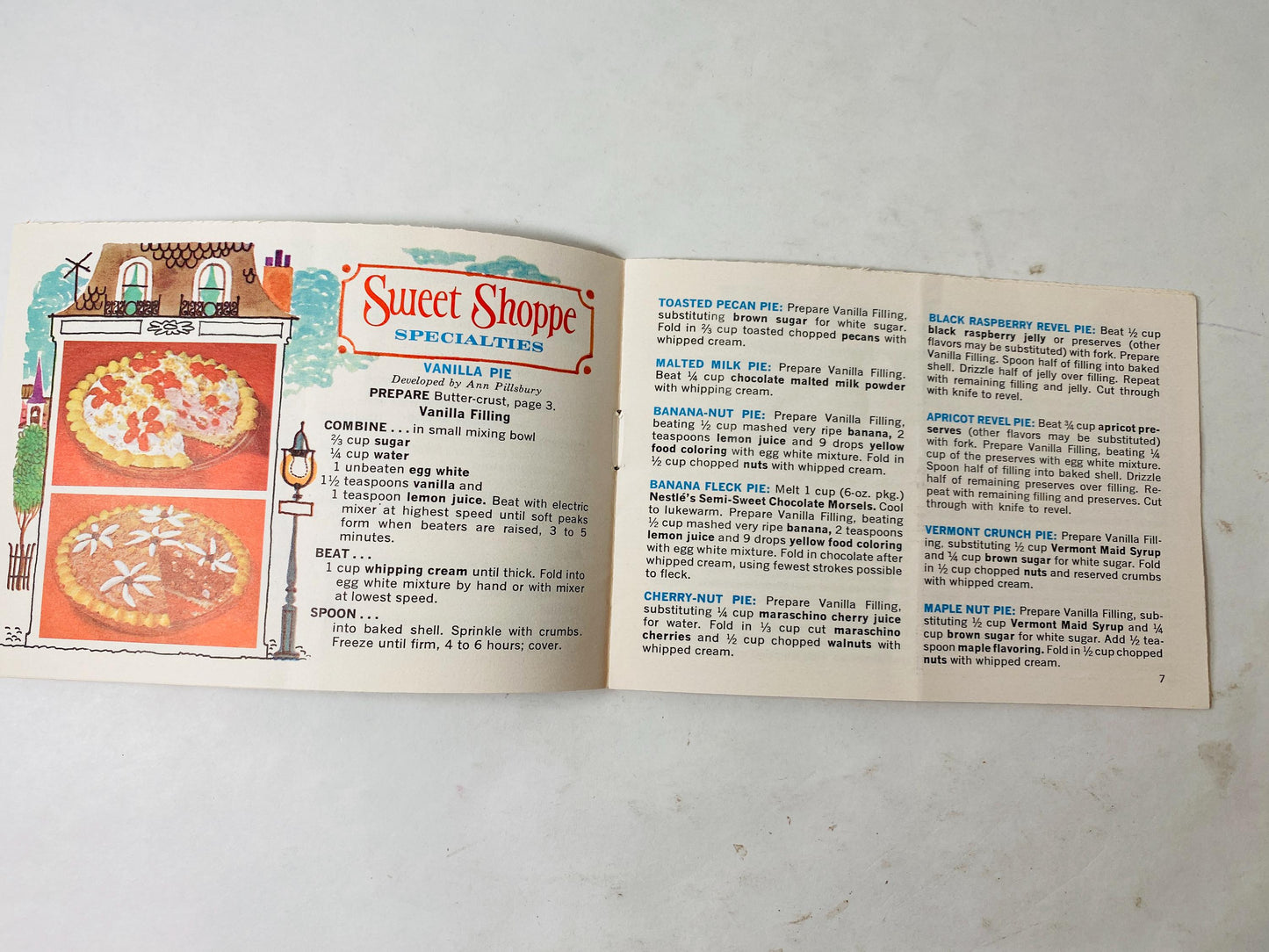 48 Butter Crust Parfait Pies booklet from Pillsbury Recipes Vintage cookbook circa 1960 Kitchen retro decor advertising