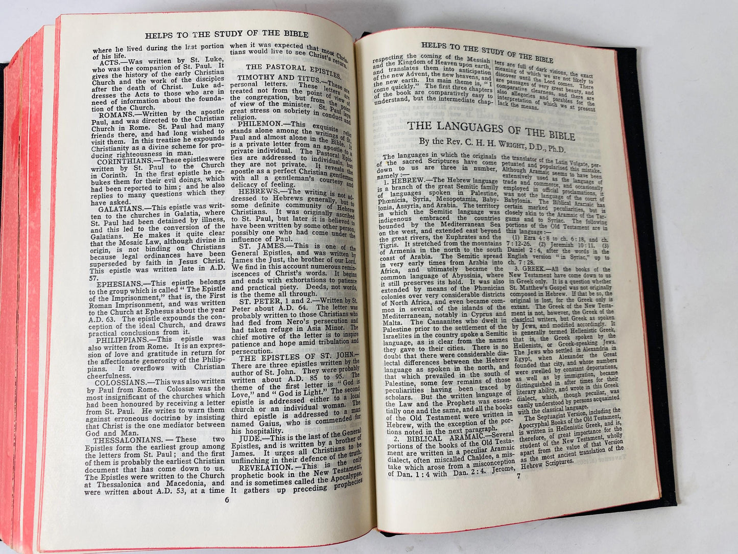 Holy Bible Old & New Testaments circa 1957 Vintage book w black cover Collins diligently revised by his Majesty's Special Command