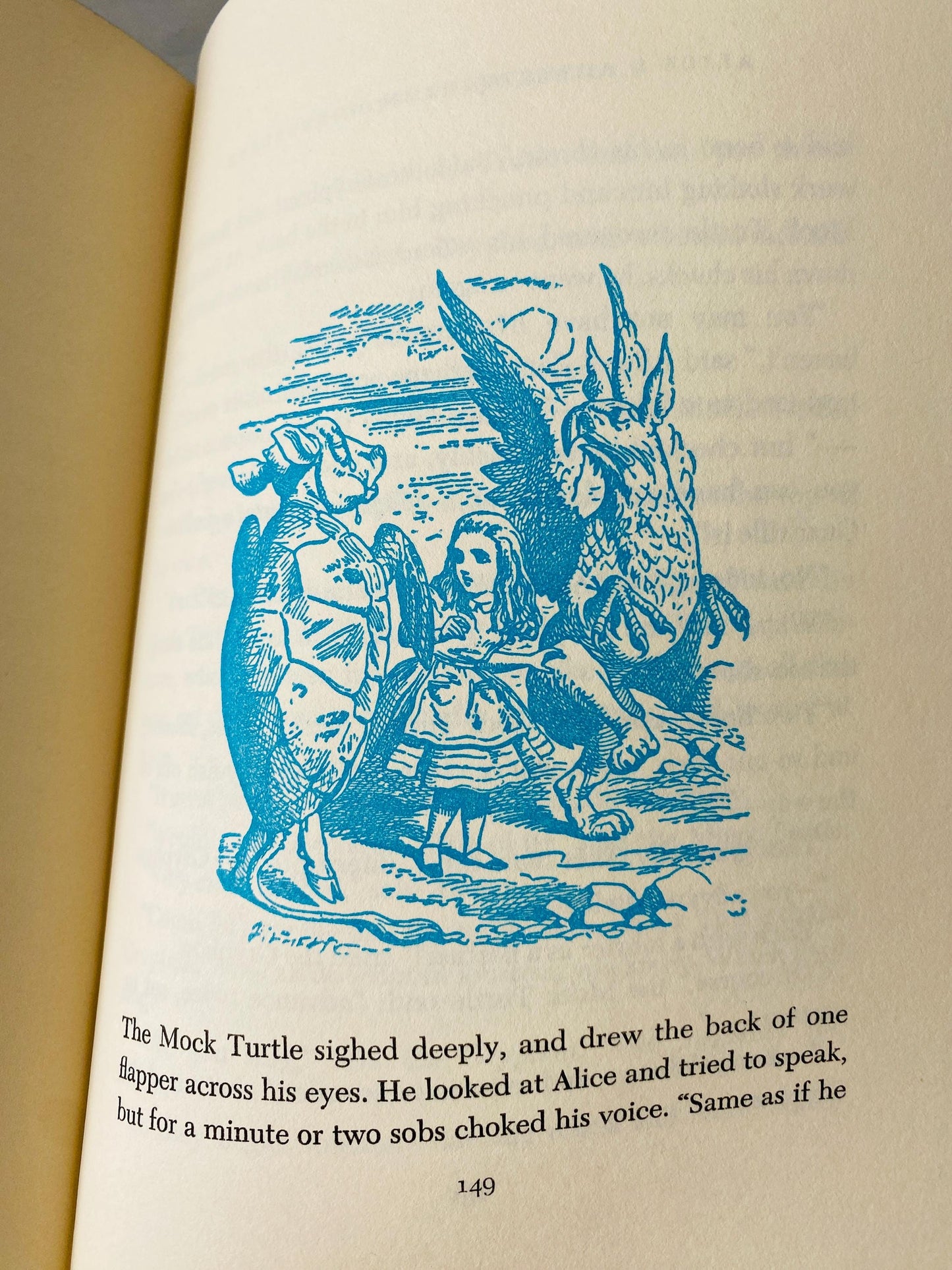 1954 Alice in Wonderland vintage book by Lewis Carroll Junior Deluxe Edition illustrations by John Tenniel
