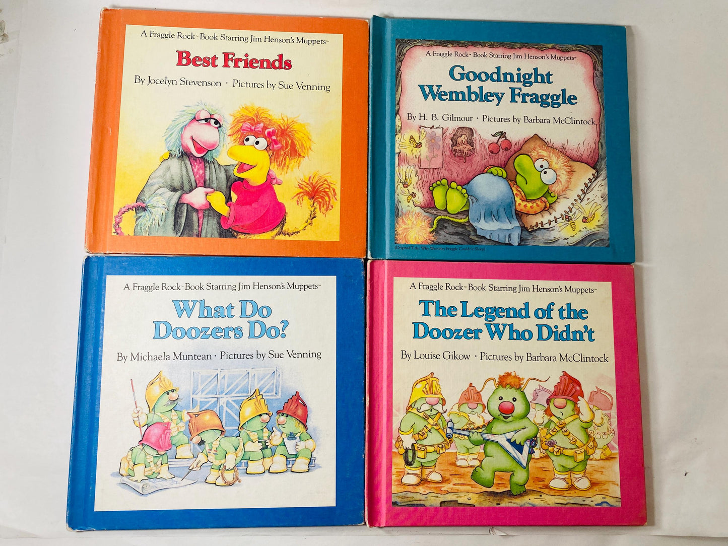 Fraggle Rock First Edition Book Club Series HUGE SET Jim Henson vintage lot 14 books circa 1985 Nursery decor set. Fantastic gift!
