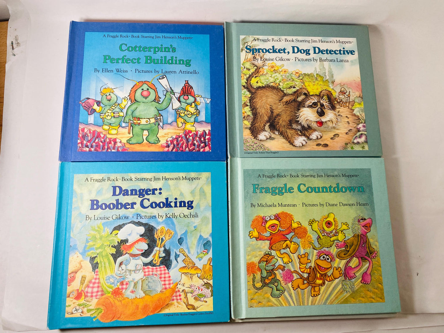 Fraggle Rock First Edition Book Club Series HUGE SET Jim Henson vintage lot 14 books circa 1985 Nursery decor set. Fantastic gift!
