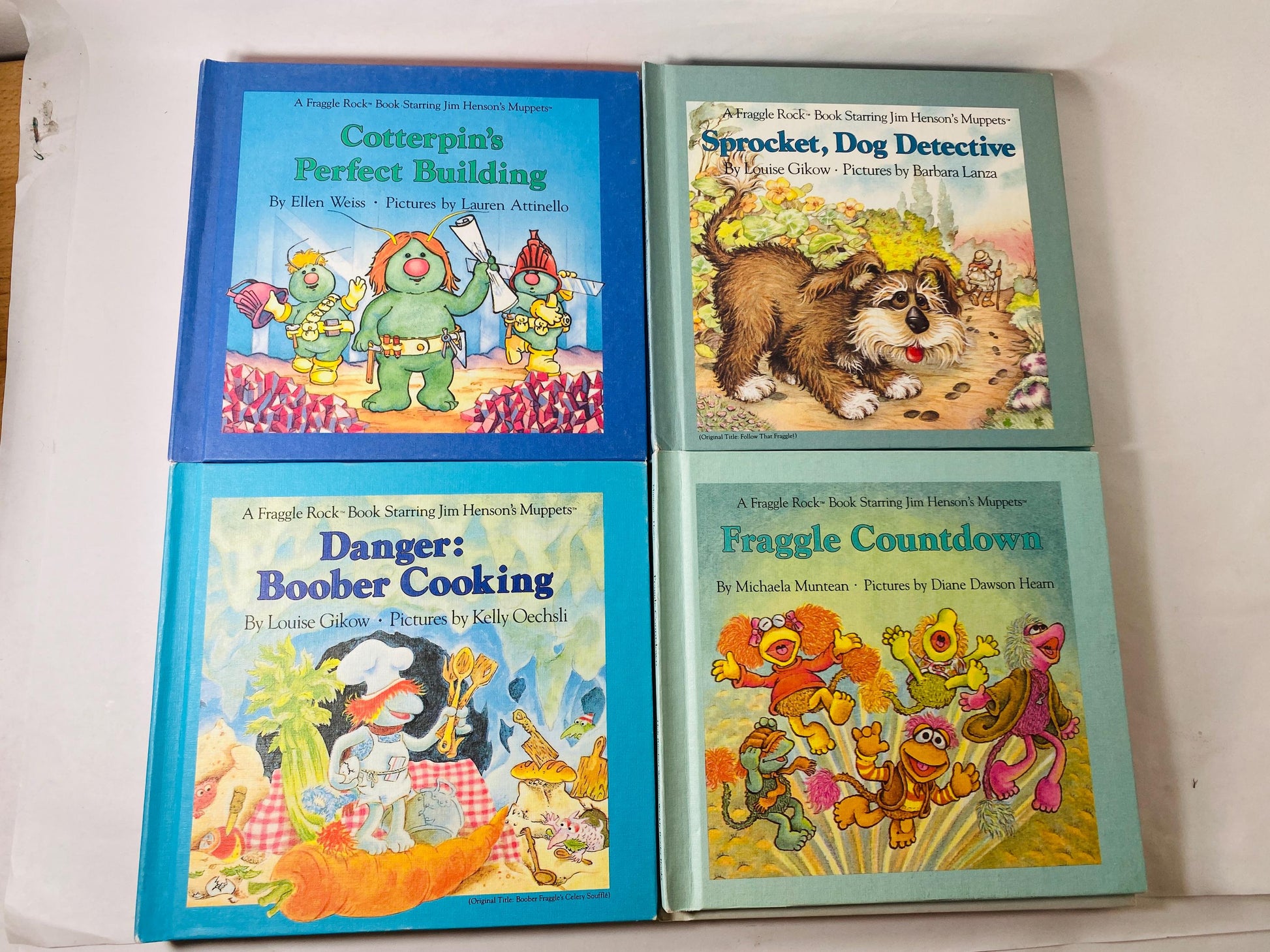 Fraggle Rock First Edition Book Club Series HUGE SET Jim Henson vintage lot 14 books circa 1985 Nursery decor set. Fantastic gift!