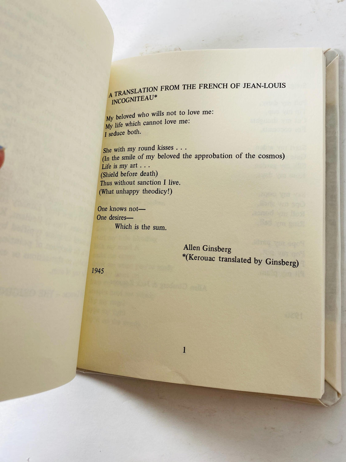 Scattered Poems vintage book by Jack Kerouac, a collection of his spontaneous poetry circa 1968