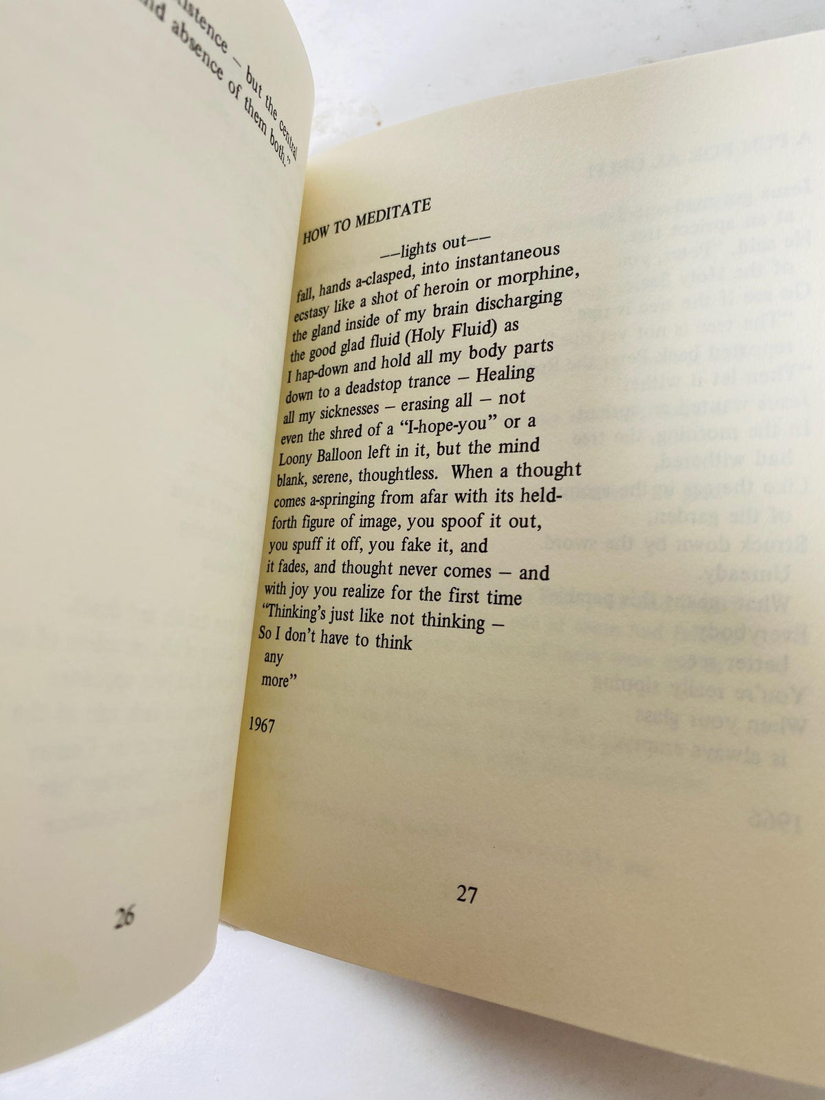 Scattered Poems vintage book by Jack Kerouac, a collection of his spontaneous poetry circa 1968
