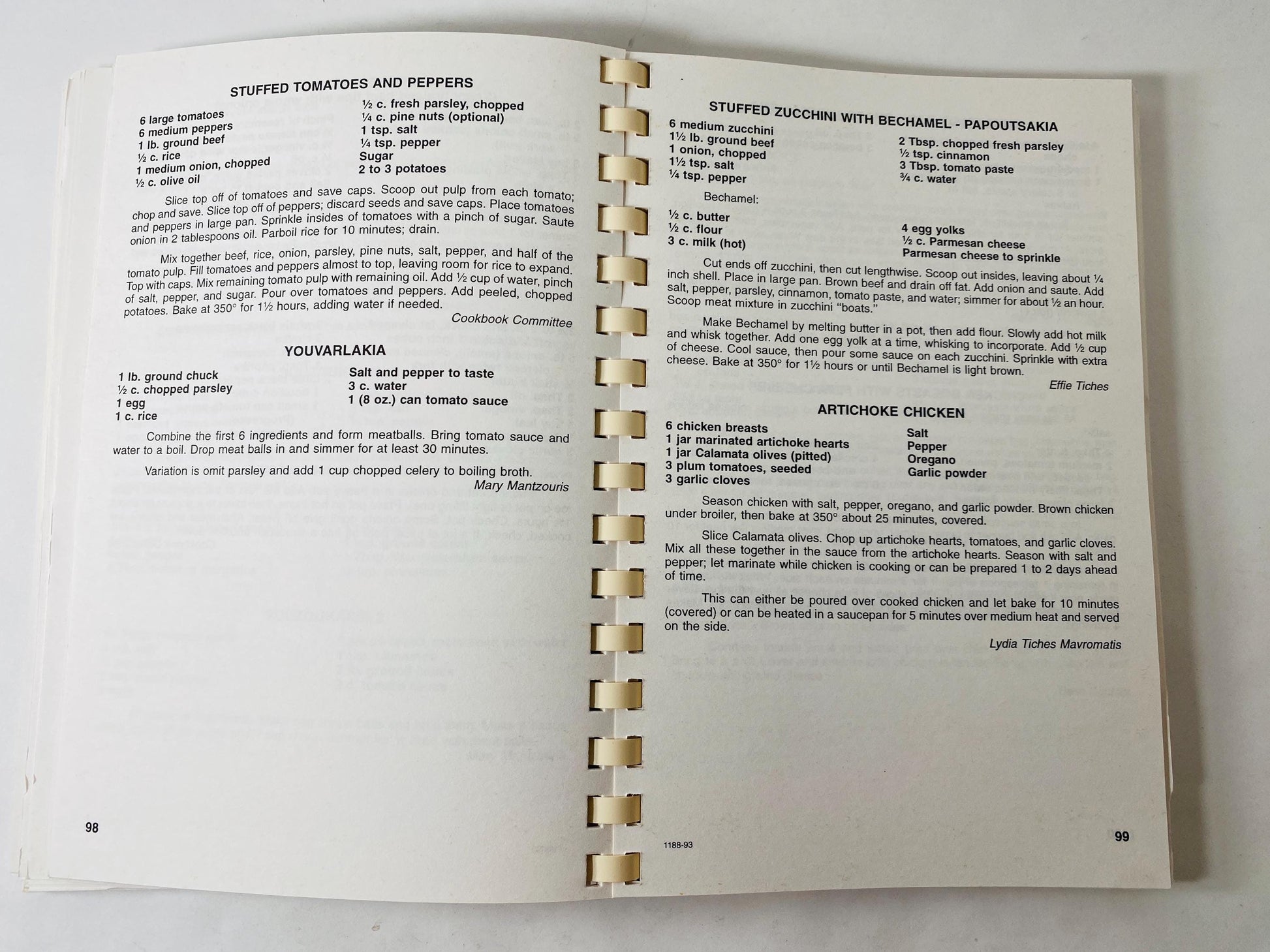 Odyssey into Cooking Greek vintage cookbook circa 1993 from the Saints Constantine and Helen Greek Orthodx Churhc Washington DC Recipes