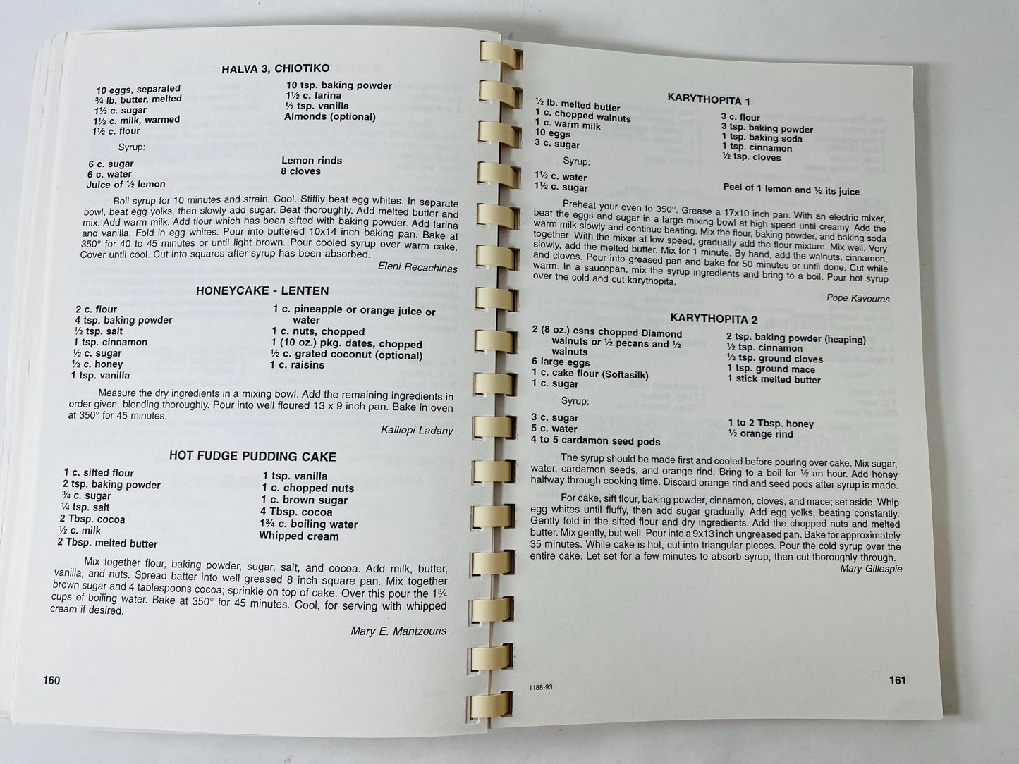 Odyssey into Cooking Greek vintage cookbook circa 1993 from the Saints Constantine and Helen Greek Orthodx Churhc Washington DC Recipes