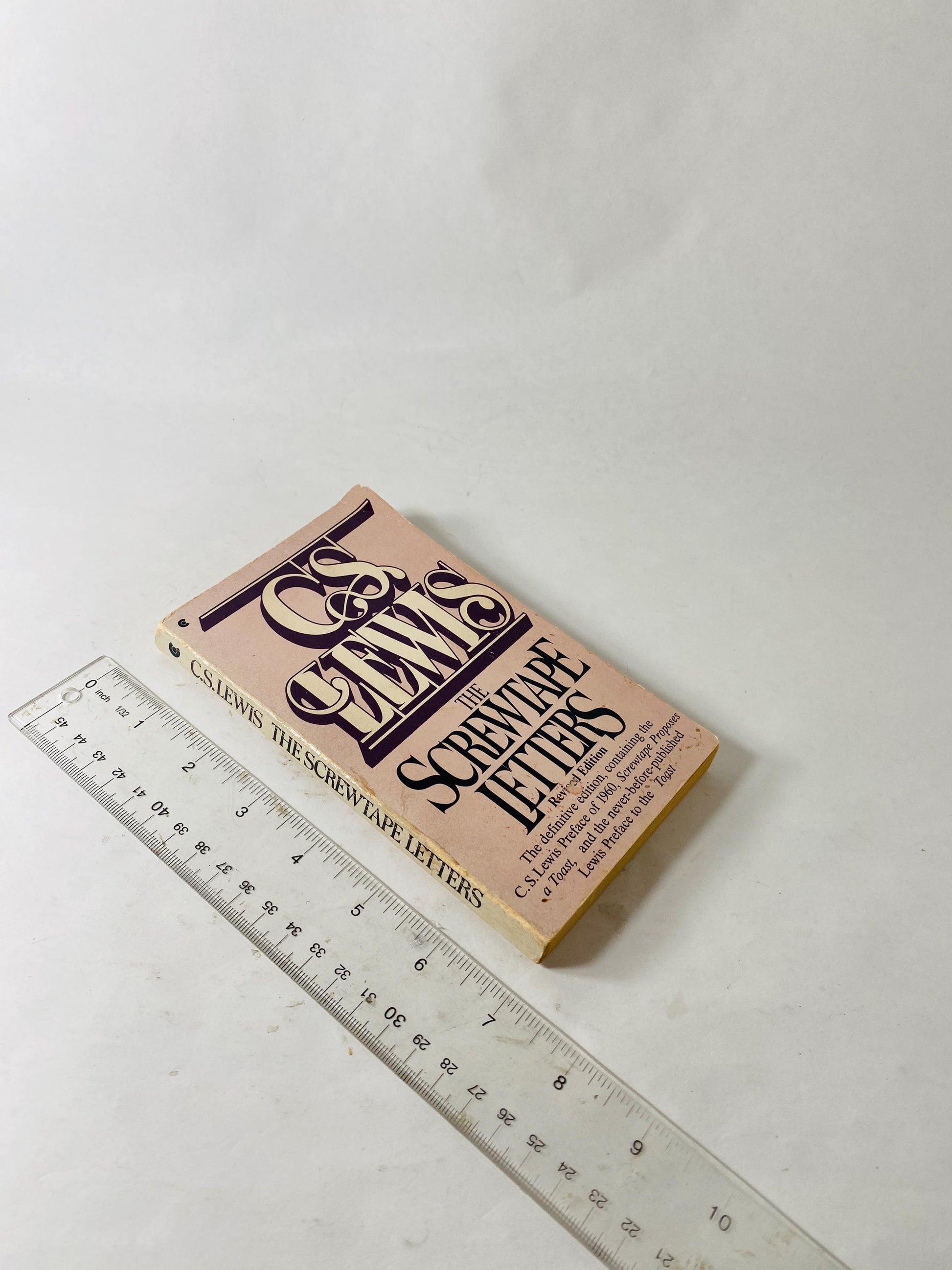 Screwtape Letters by CS Lewis Vintage paperback book circa 1982 about Christianity and God's intervention
