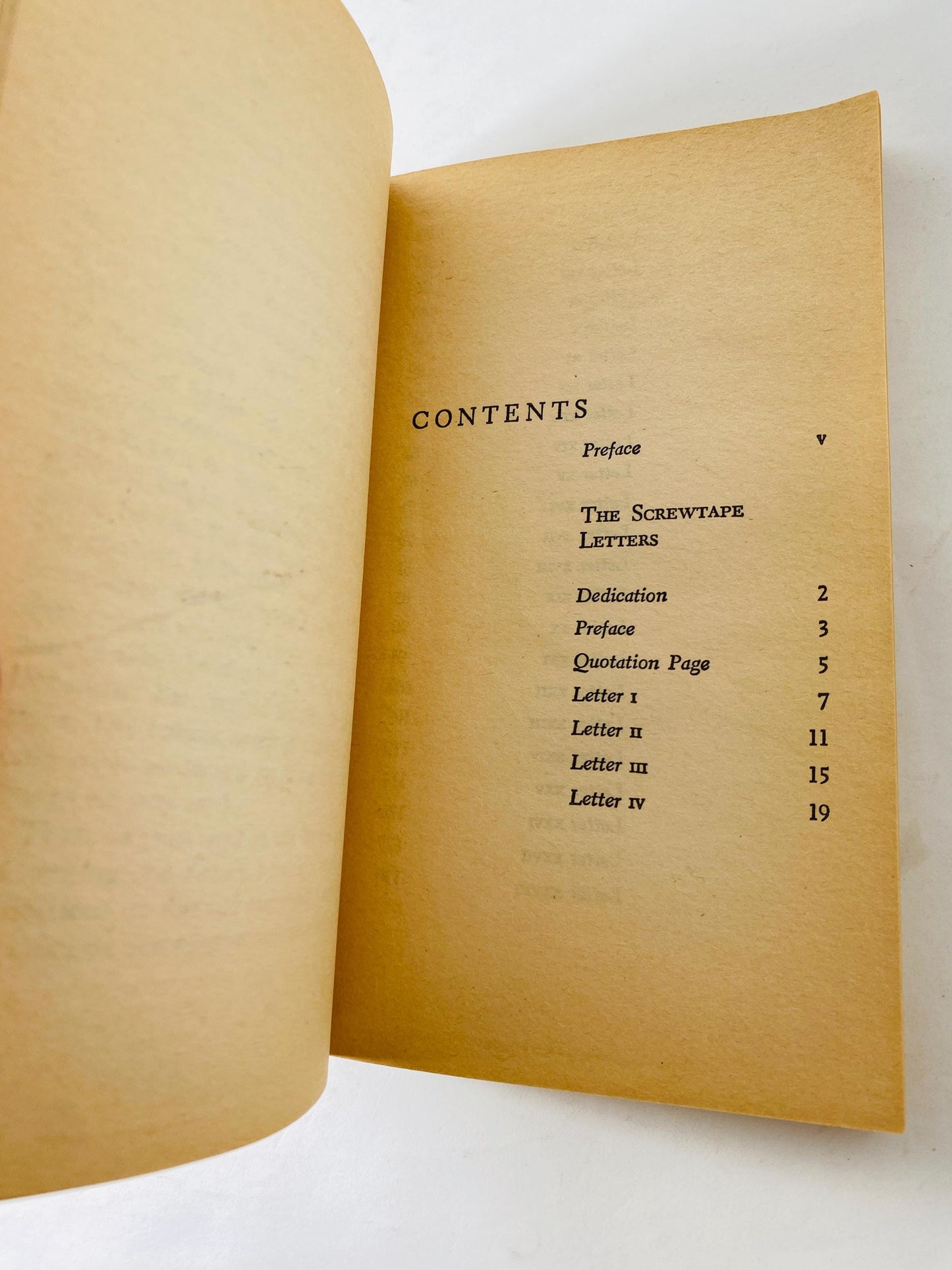 Screwtape Letters by CS Lewis Vintage paperback book circa 1982 about Christianity and God's intervention